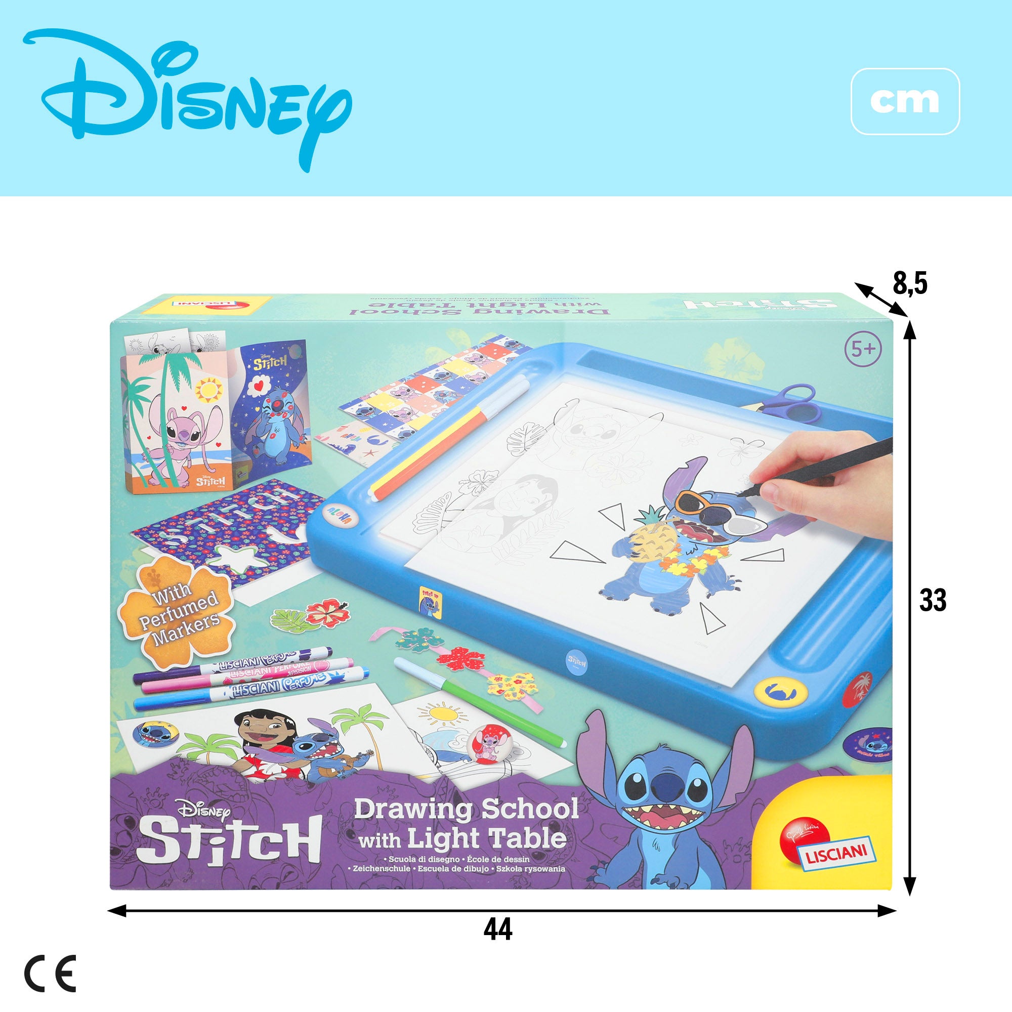 Disney Stitch Mesa de dibujo con luz