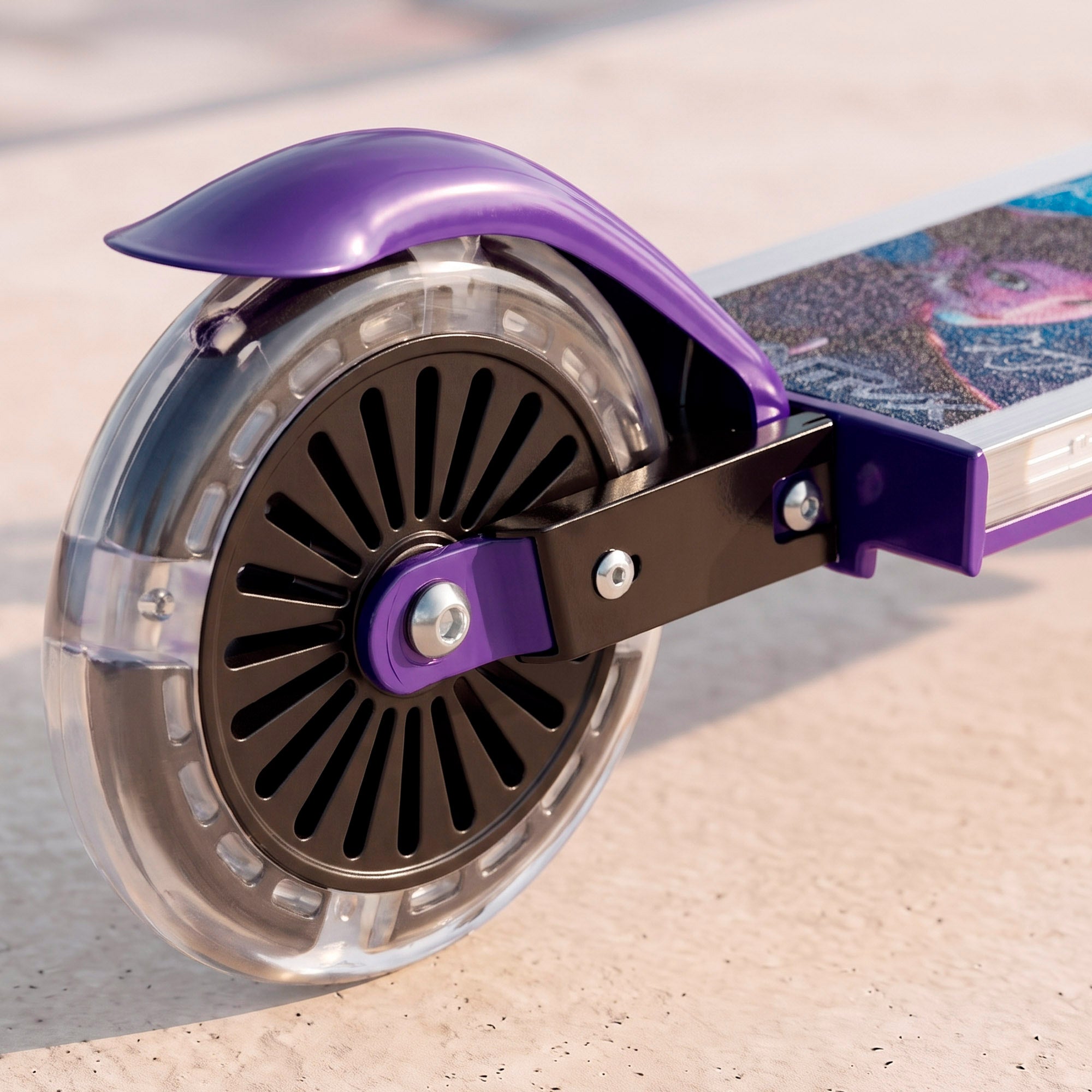 KPop Demon Hunters Patinete plegable 2 ruedas máx.50 kg con luces