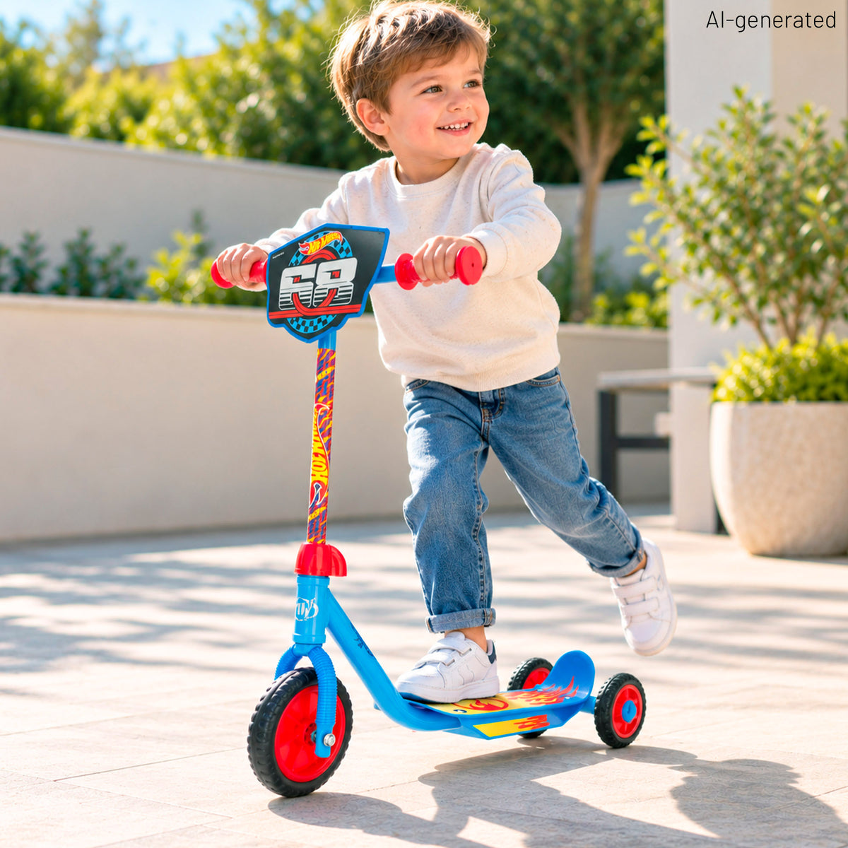 Hot Wheels Patinete 3 ruedas + 2 años
