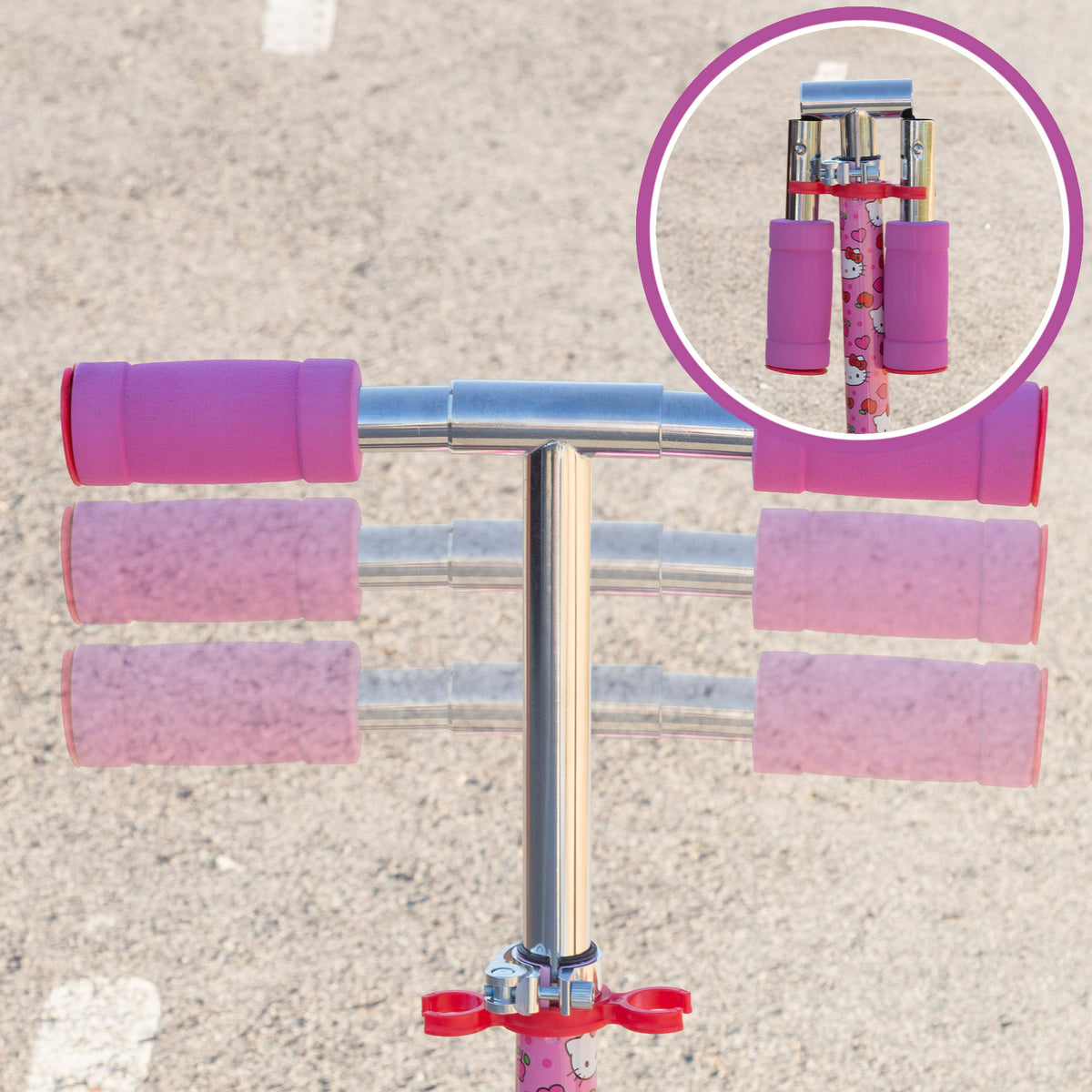 Hello Kitty Patinete plegable 2 ruedas con luces
