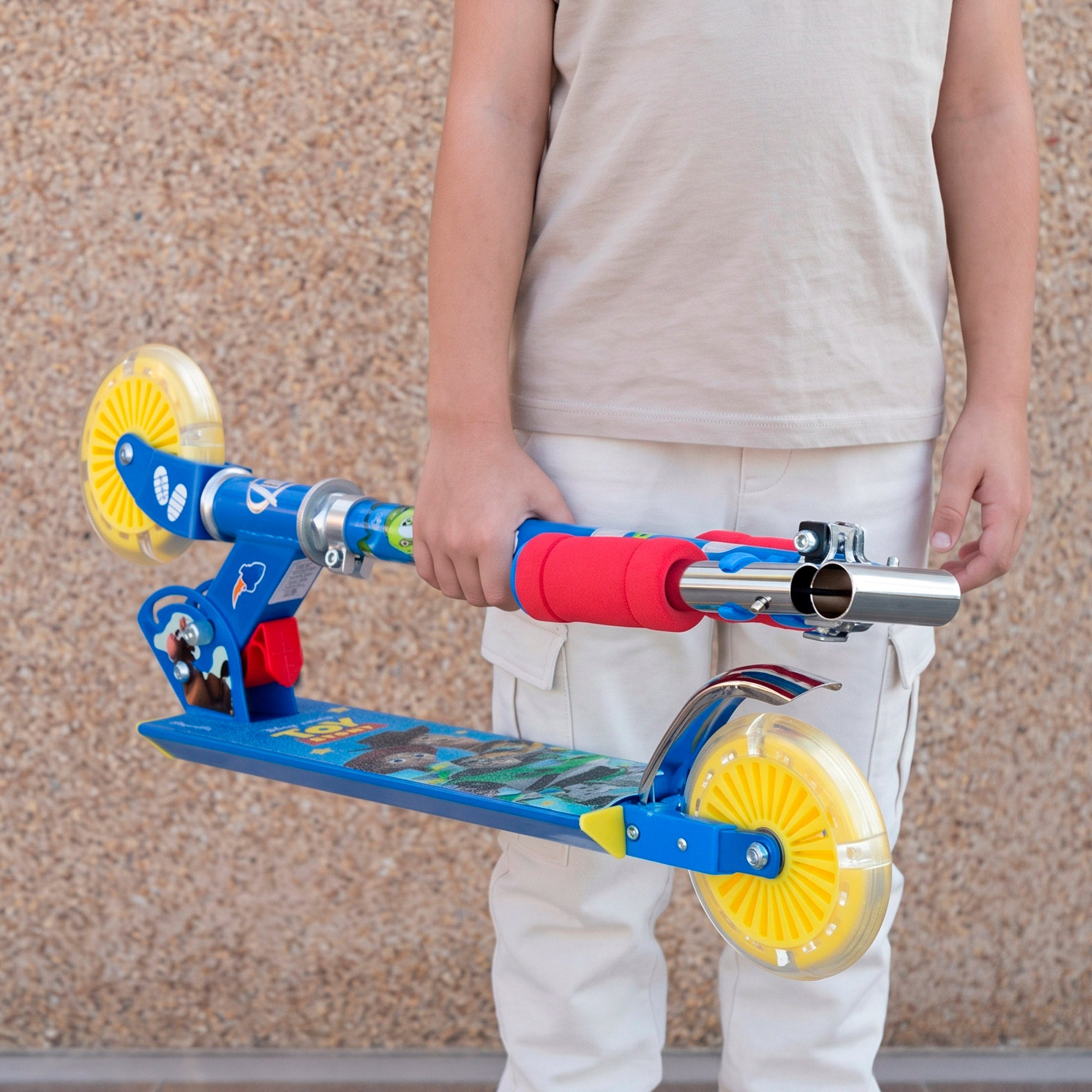 Toy Story Patinete plegable 2 ruedas con luces