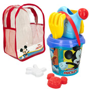 Mickey Set cubo de playa con accesorios y mochila transporte