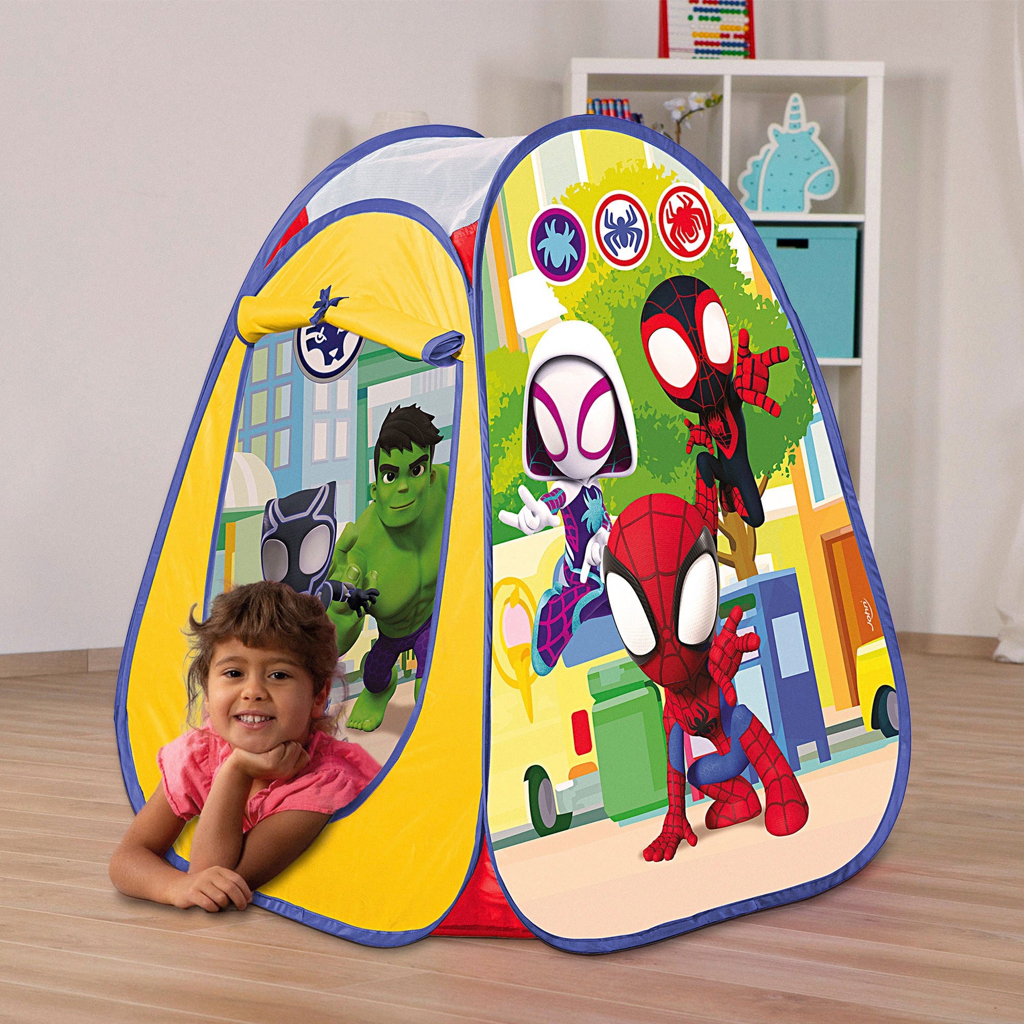 Spidey y su superequipo Tienda de campaña infantil Pop Up 75x75x90 cm
