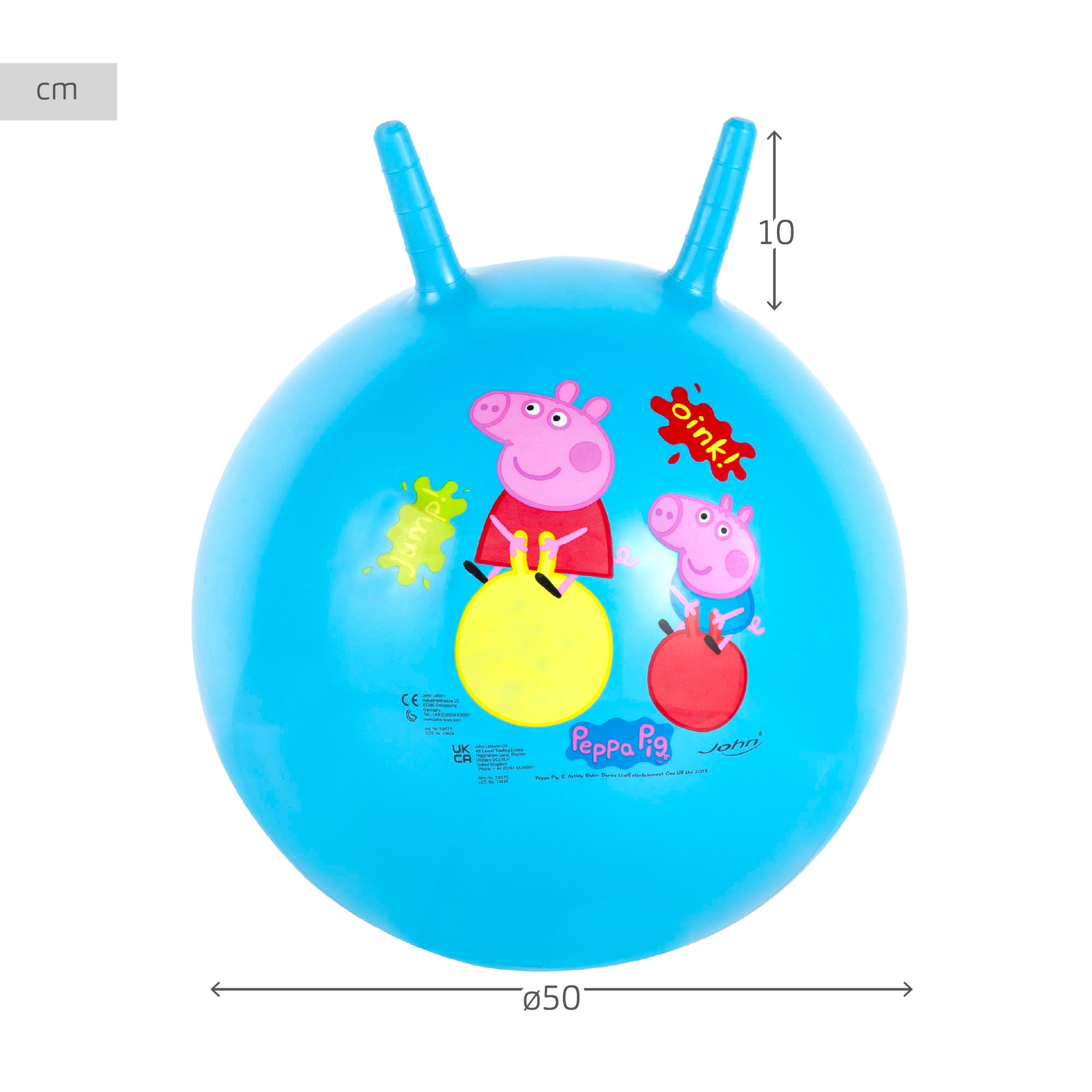 Peppa Pig Pelota saltarina hinchable Ø45-50 cm