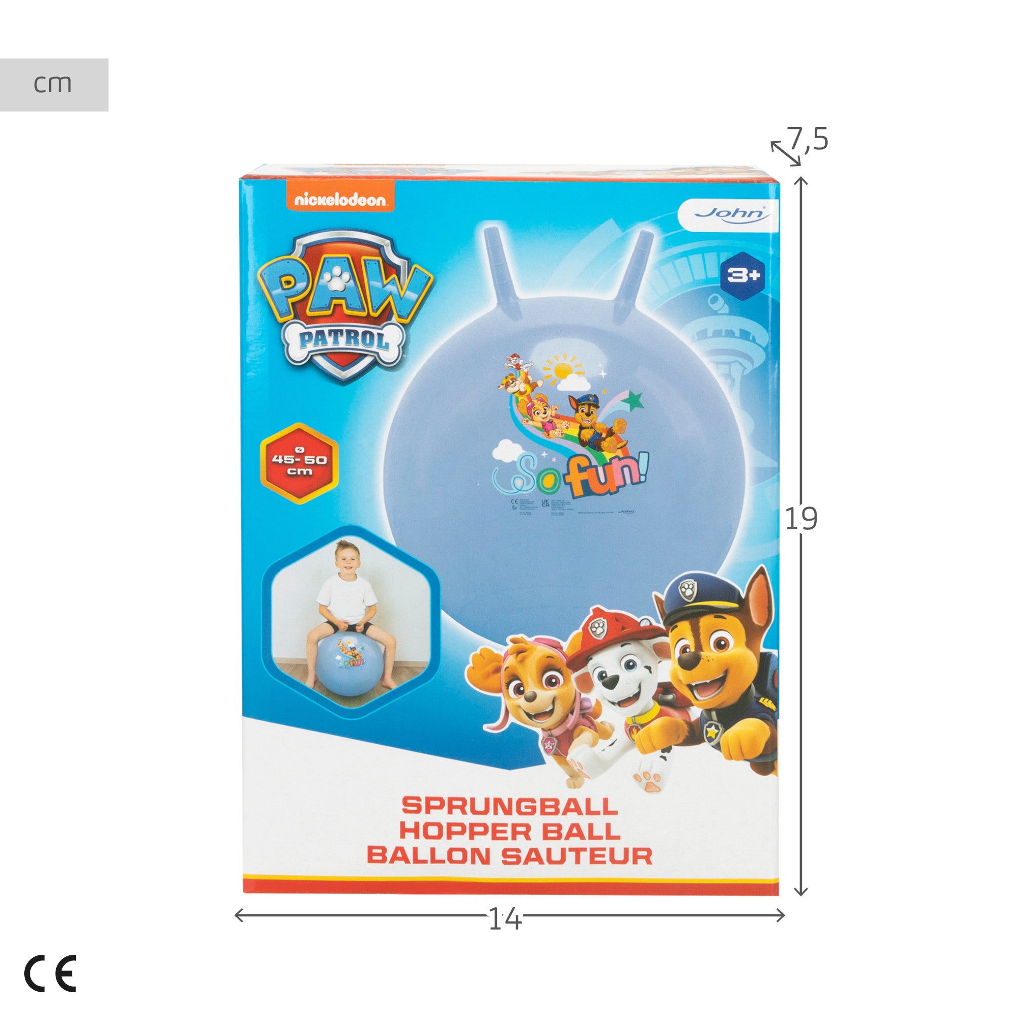 La Patrulla Canina Pelota saltarina hinchable Ø45-50 cm