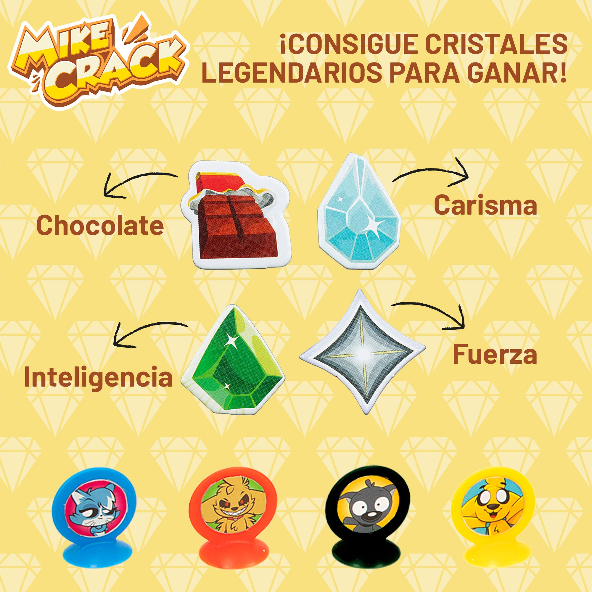 Mikecrack Juego de mesa oficial "Los Cristales Legendarios"