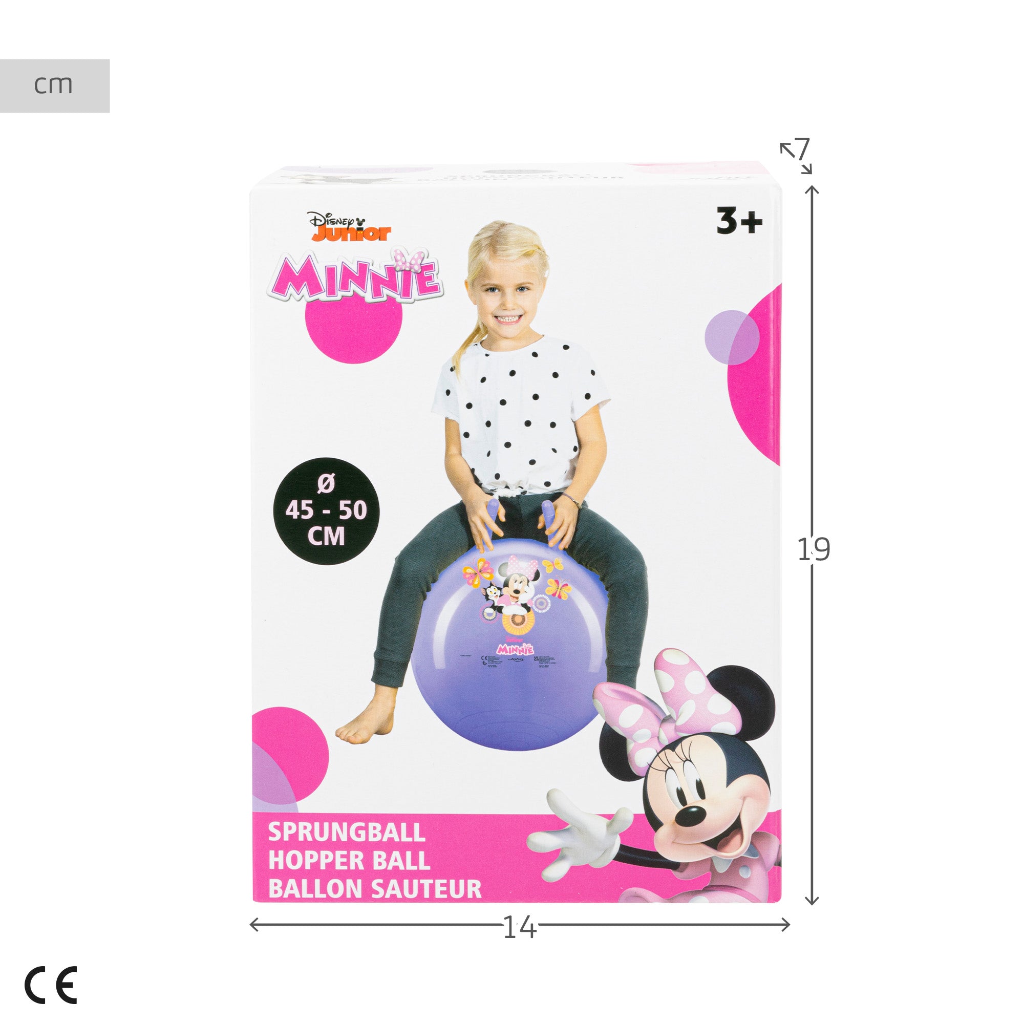 Minnie Pelota saltarina hinchable oficial Ø45-50 cm