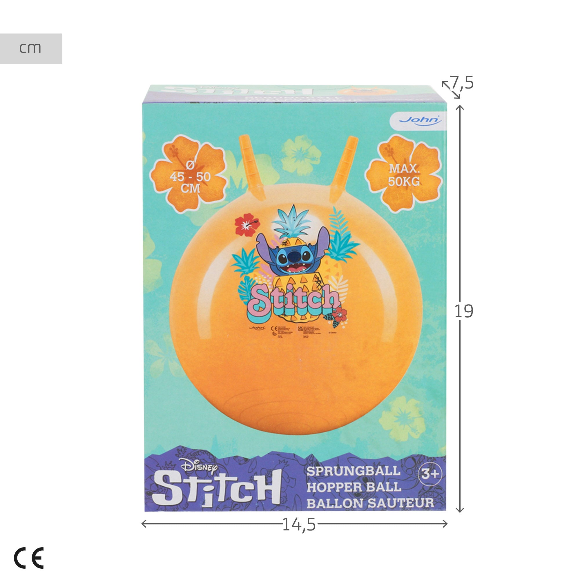 Stitch Pelota hinchable saltarina 45cm