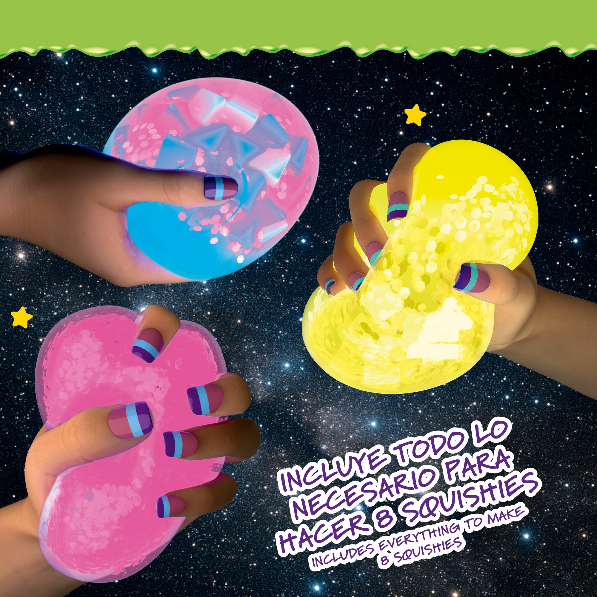 Doctor Squish Estación fábrica bolas squishies Neon Edition