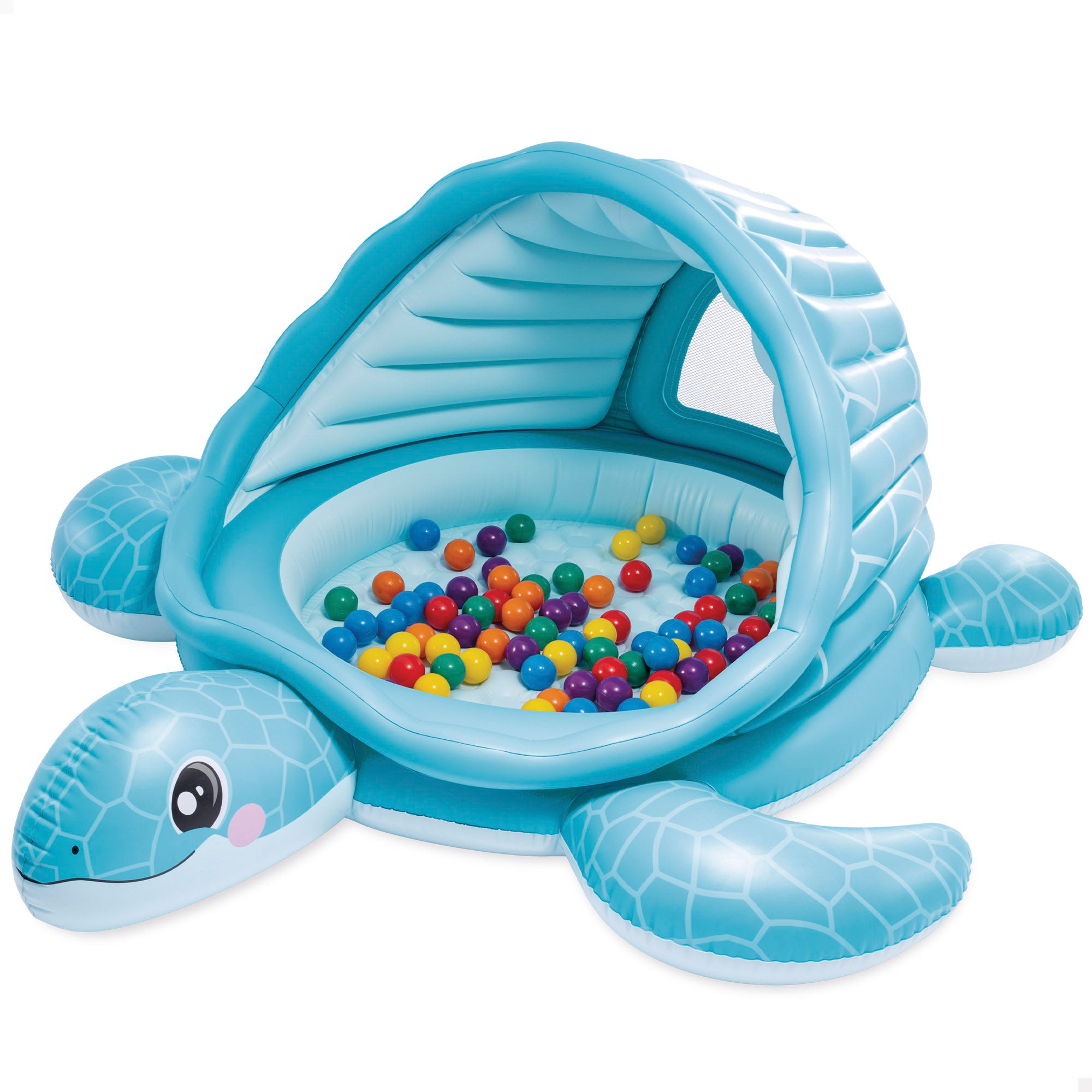 INTEX Centro de juego hinchable tortuga con 100 bolas multicolor