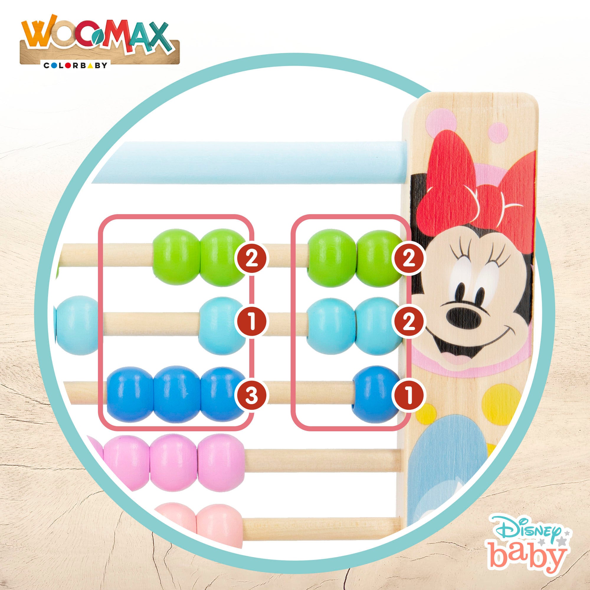 WOOMAX Disney Ábaco de madera