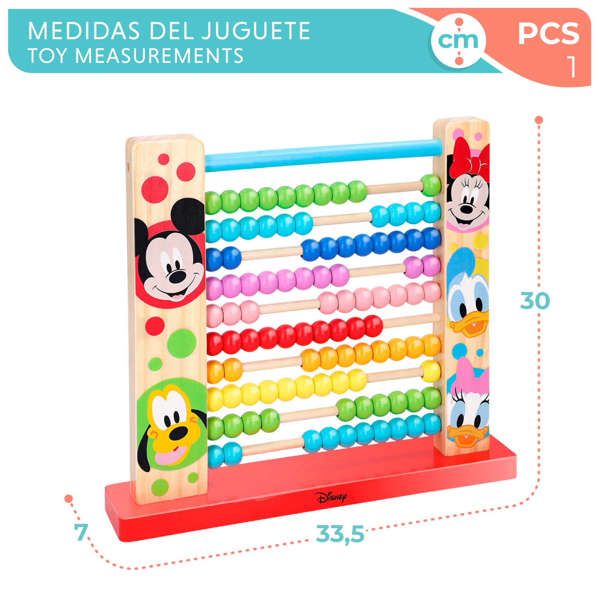 WOOMAX Disney Ábaco de madera