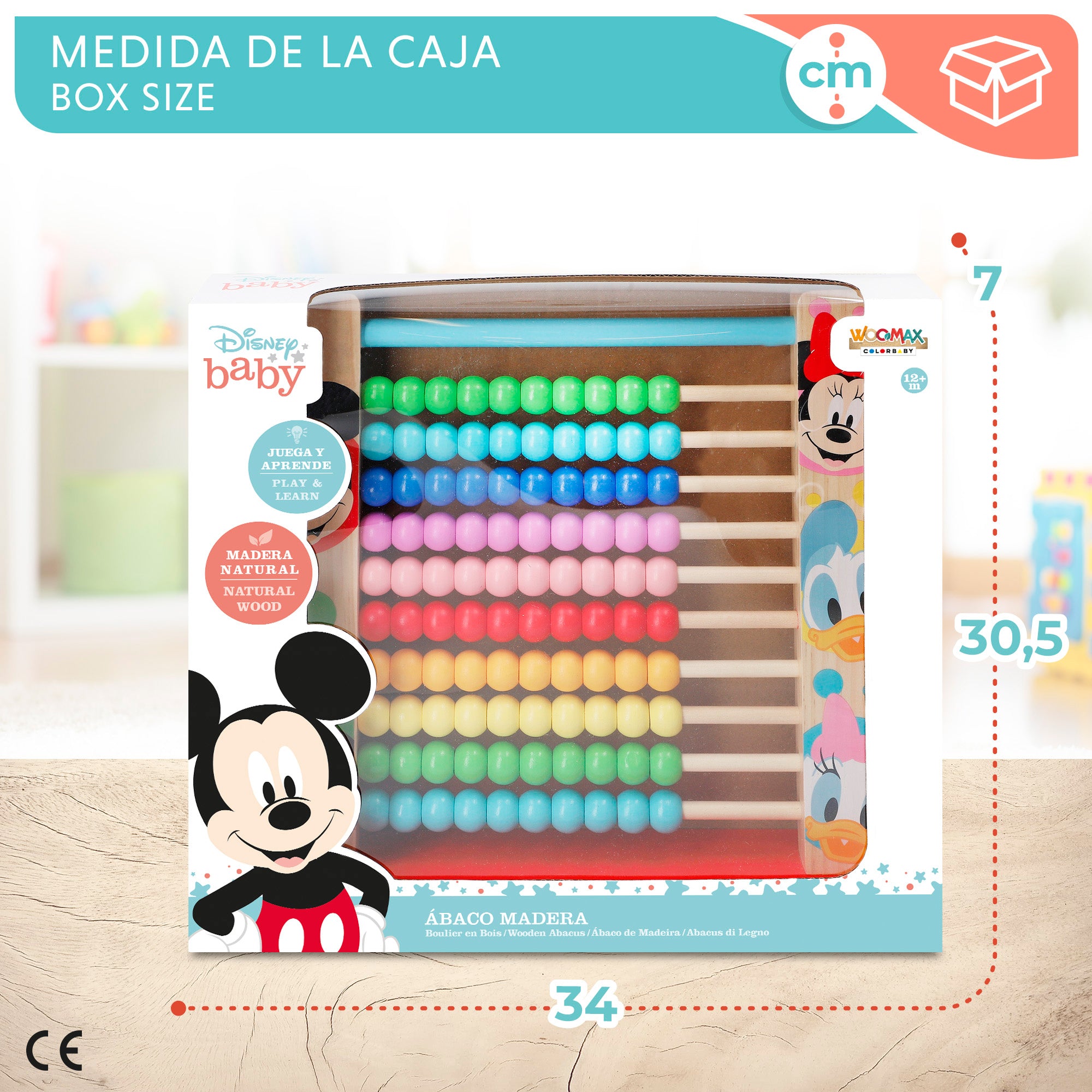 WOOMAX Disney Ábaco de madera
