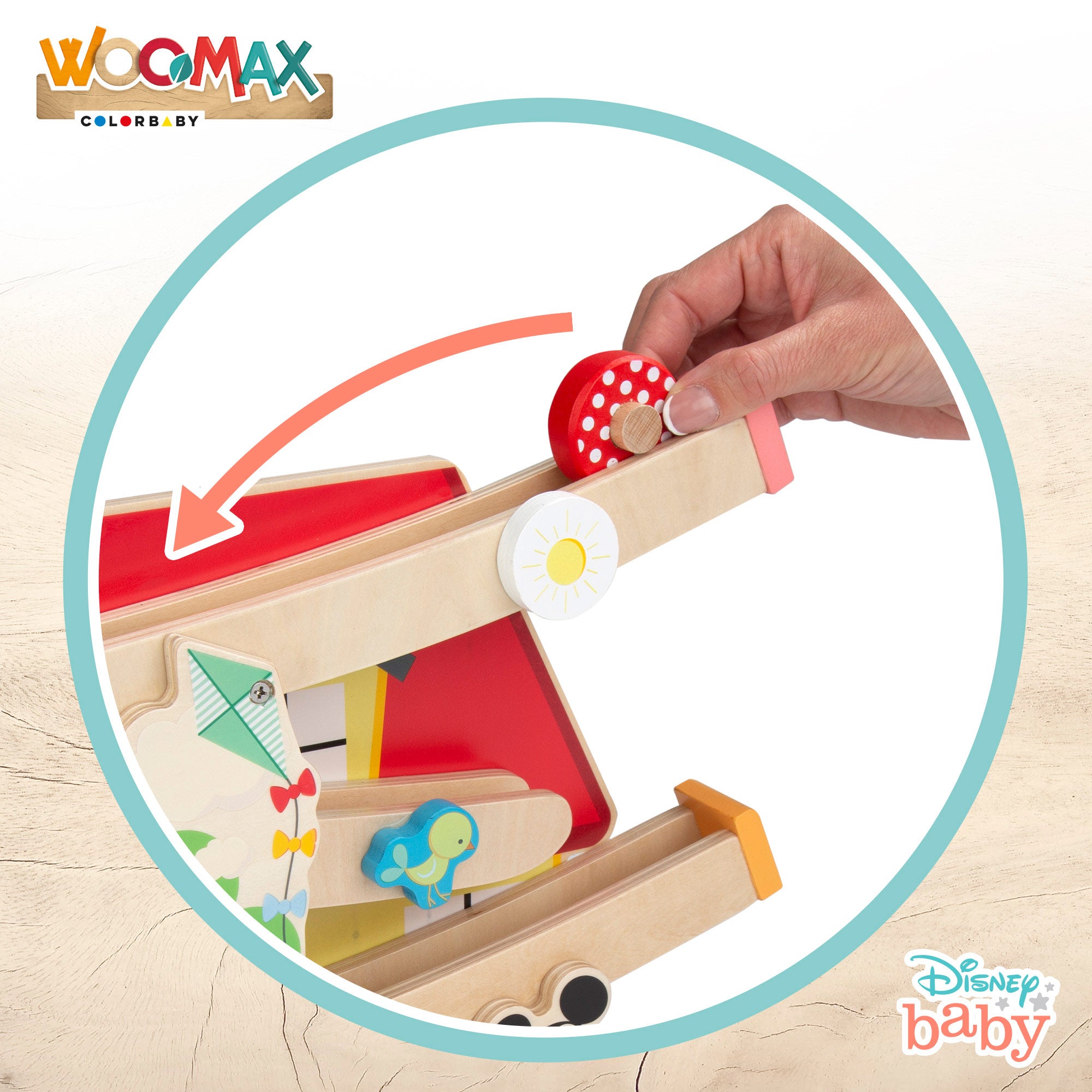 WOOMAX Disney Juego rampa zig zag
