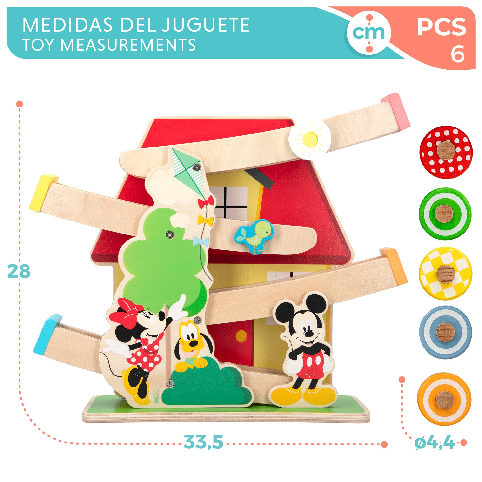 WOOMAX Disney Juego rampa zig zag