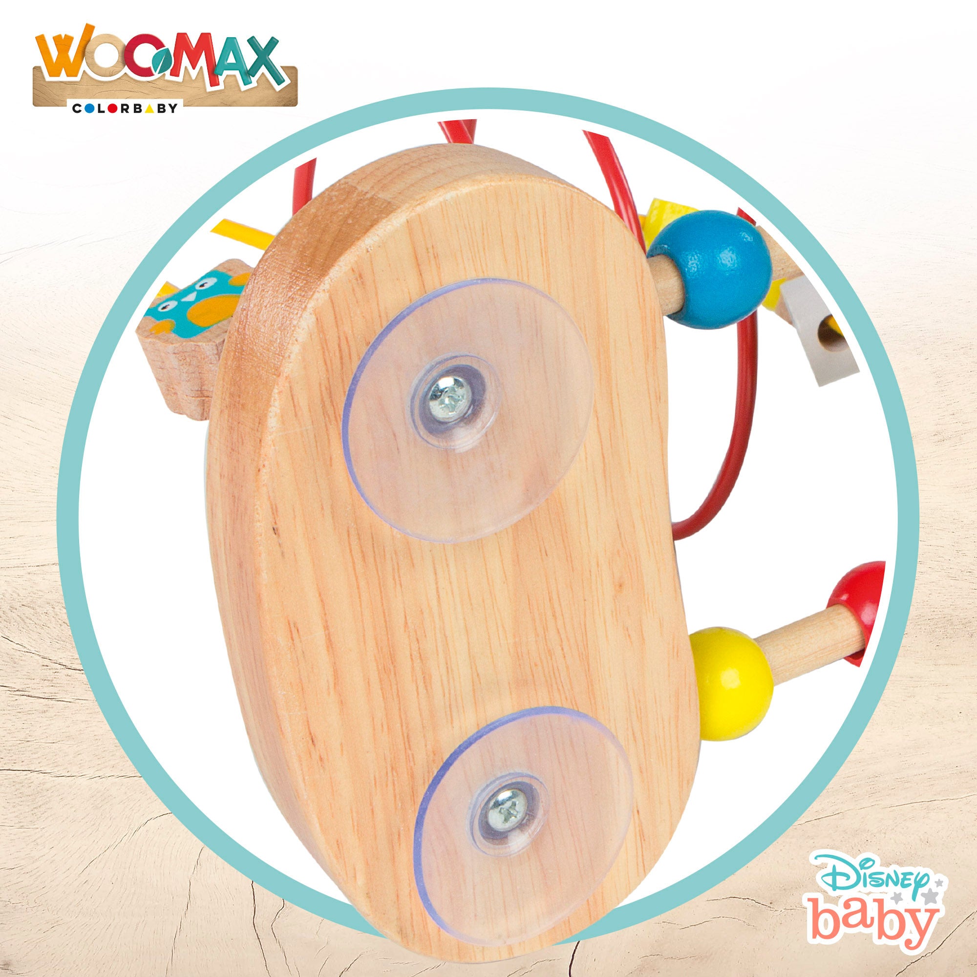 WOOMAX Disney Laberinto 3D con cuentas de madera