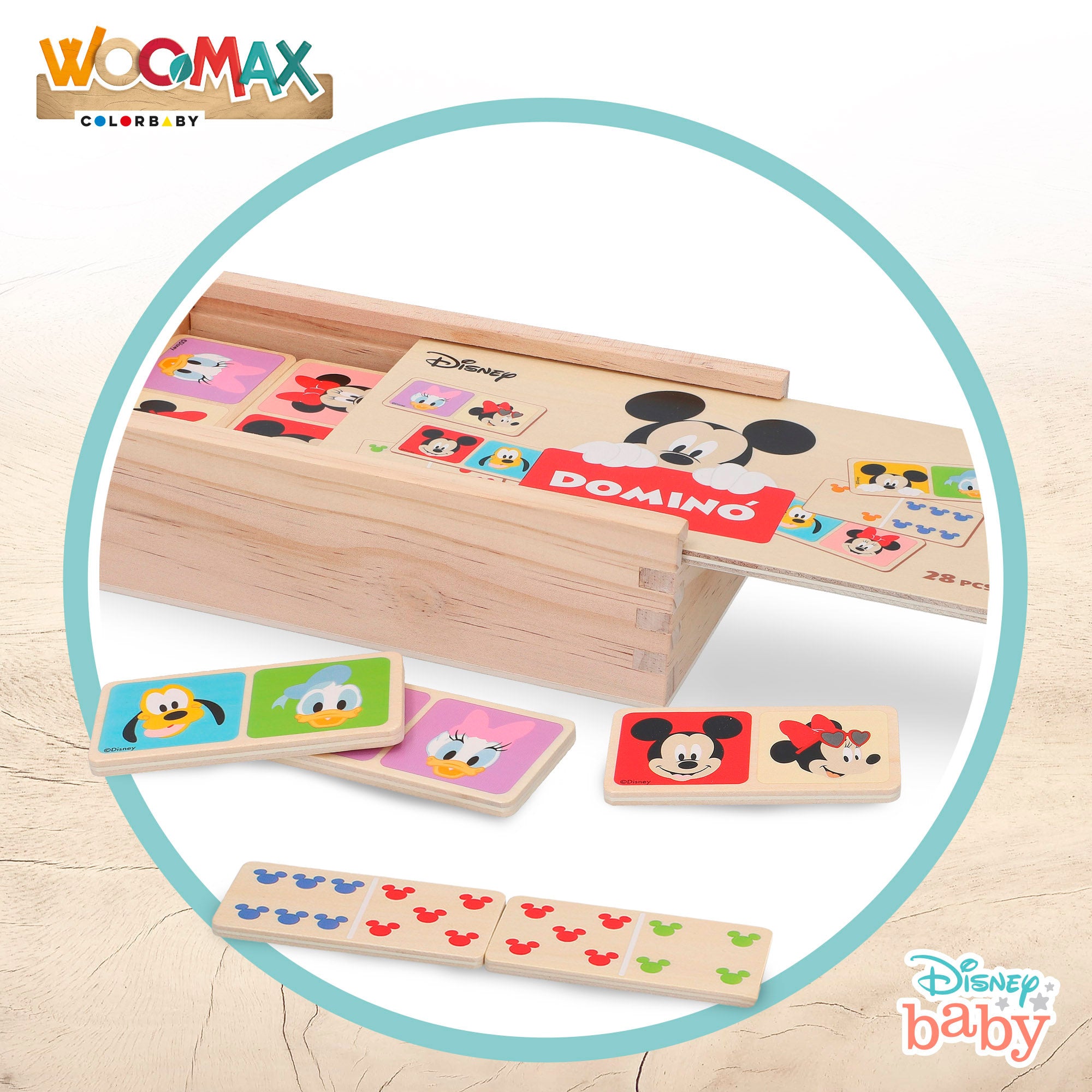WOOMAX Disney Dominó de madera