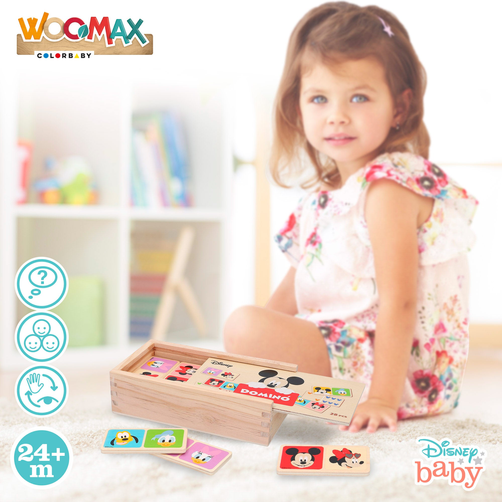 WOOMAX Disney Dominó de madera