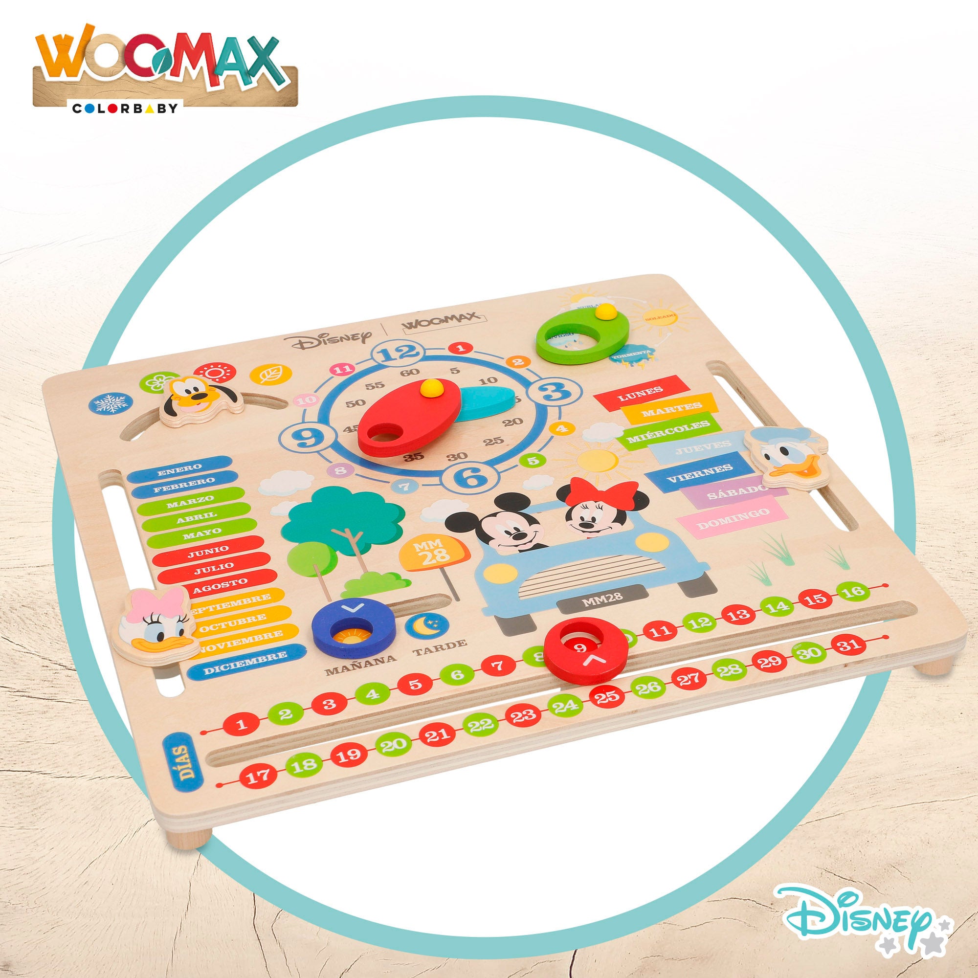 WOOMAX Disney Calendario de madera