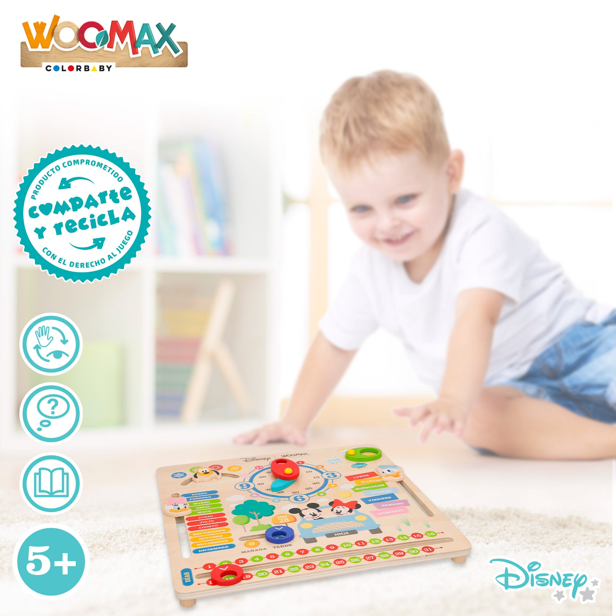 WOOMAX Disney Calendario de madera
