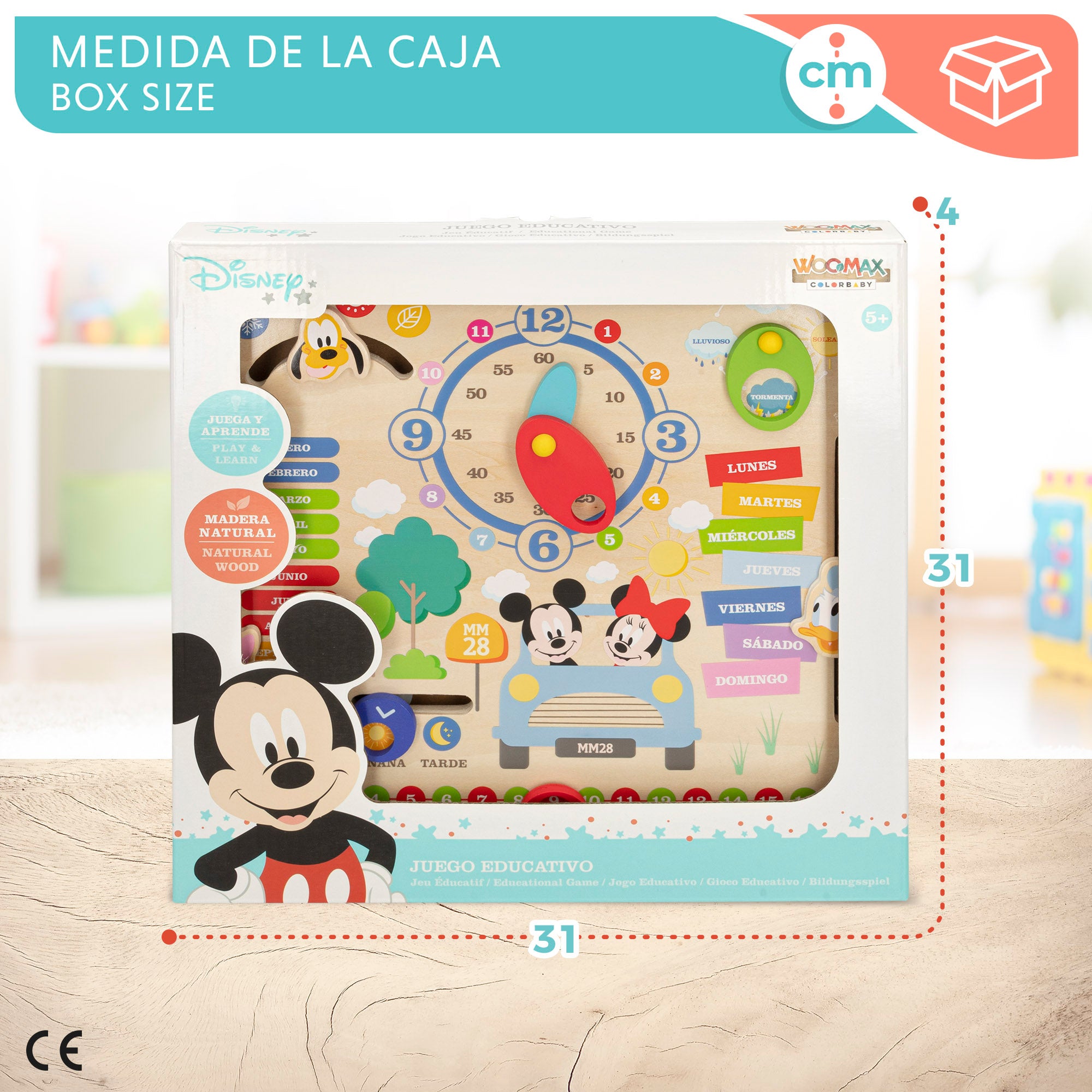 WOOMAX Disney Calendario de madera