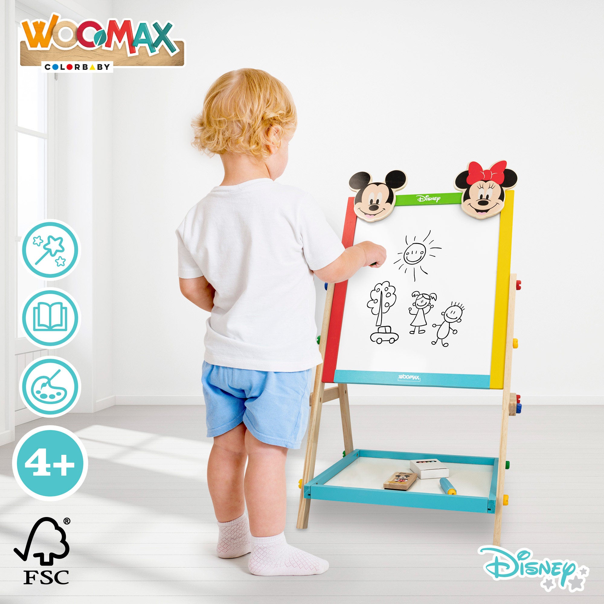WOOMAX Disney Pizarra de madera