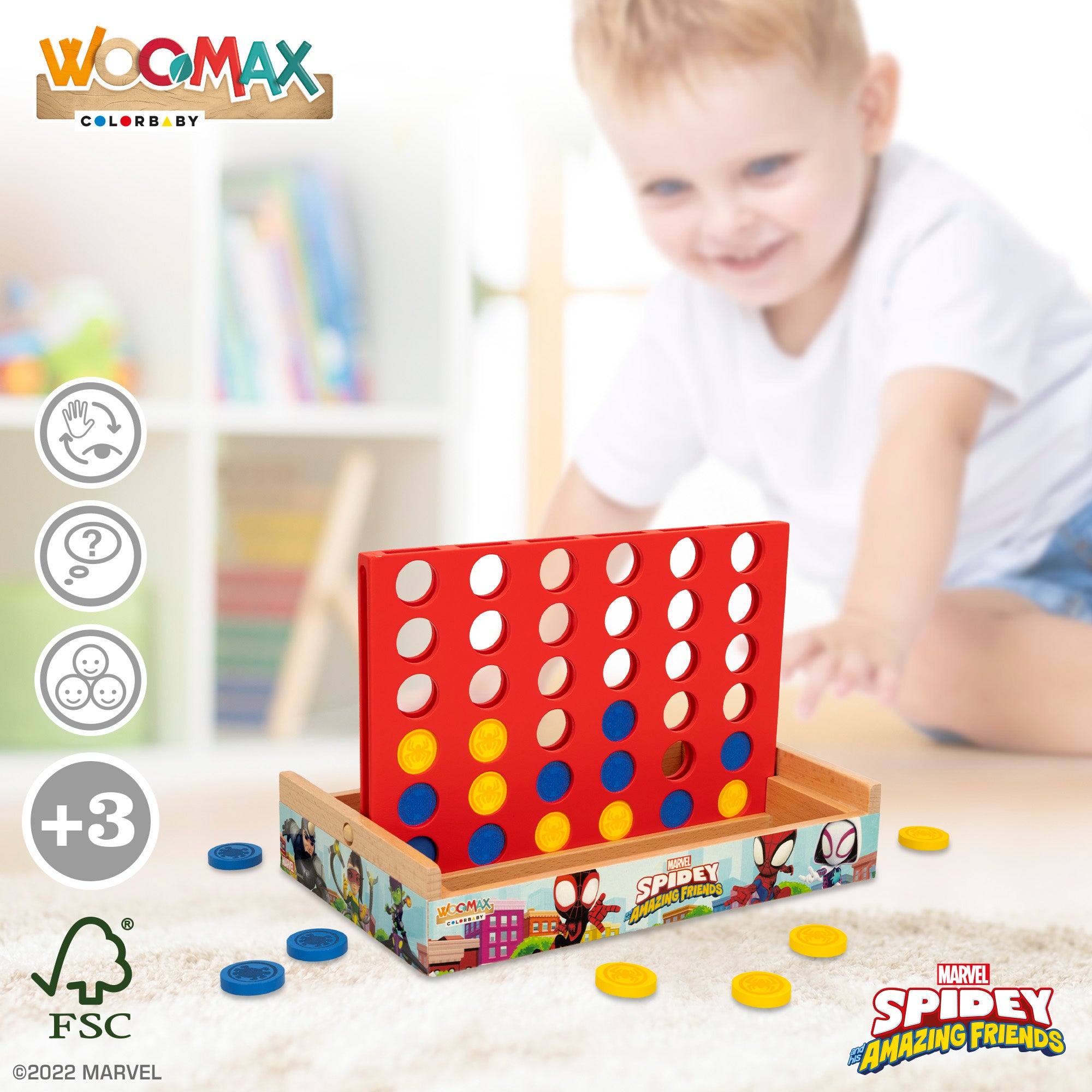 WOOMAX Spidey y su superequipo Juego 4 en raya