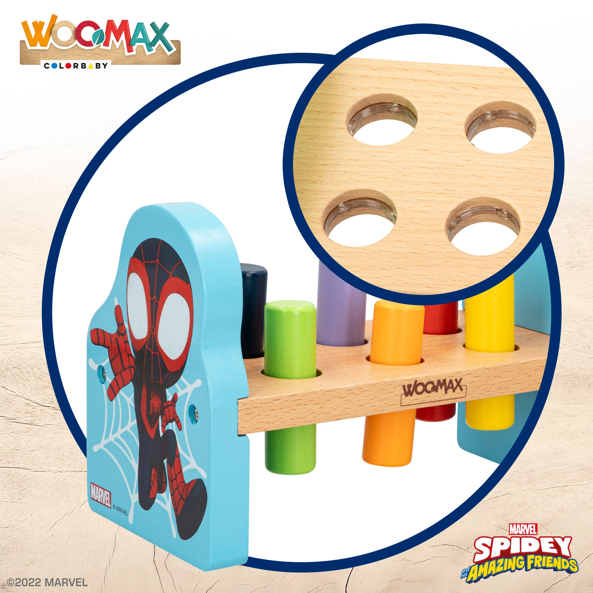 WOOMAX Spidey y su superequipo Juguete martillo bebé