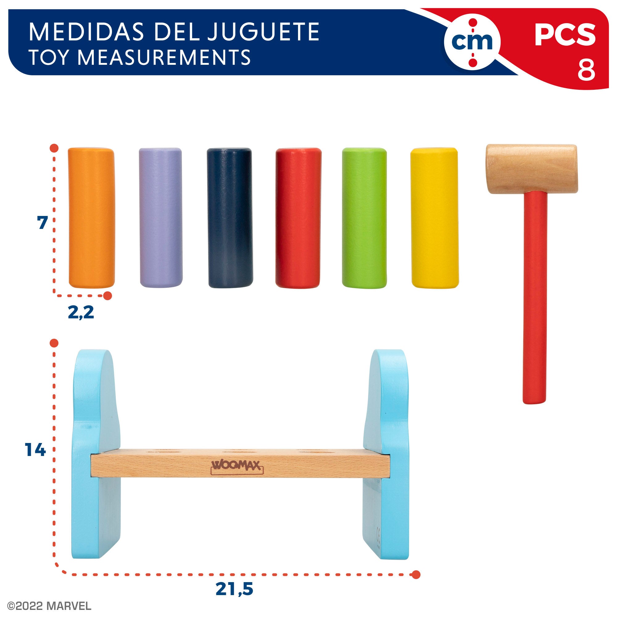 WOOMAX Spidey y su superequipo Juguete martillo bebé