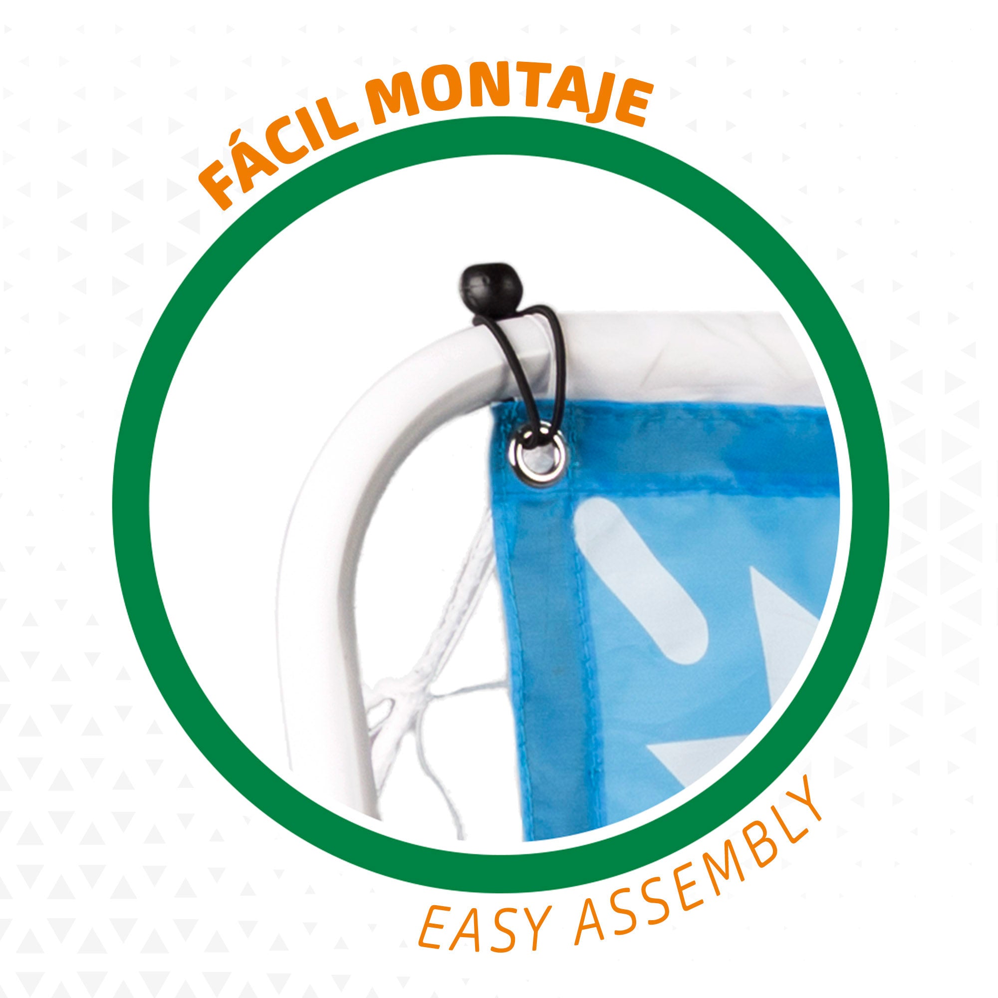 Portería de fútbol infantil con lona de entrenamiento Aktive Sports