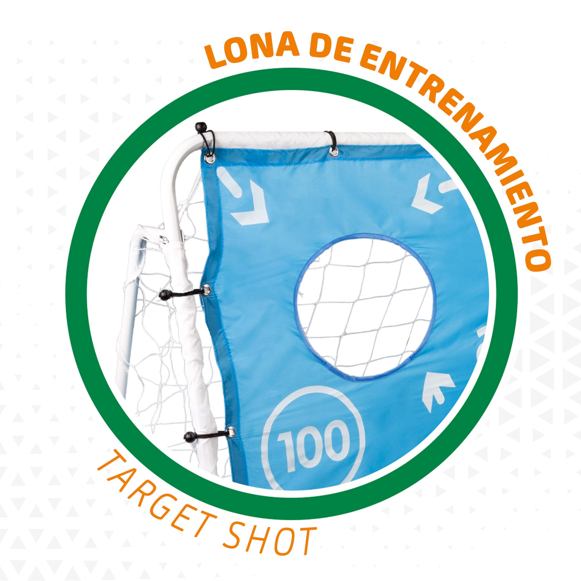 Portería de fútbol infantil con lona de entrenamiento Aktive Sports