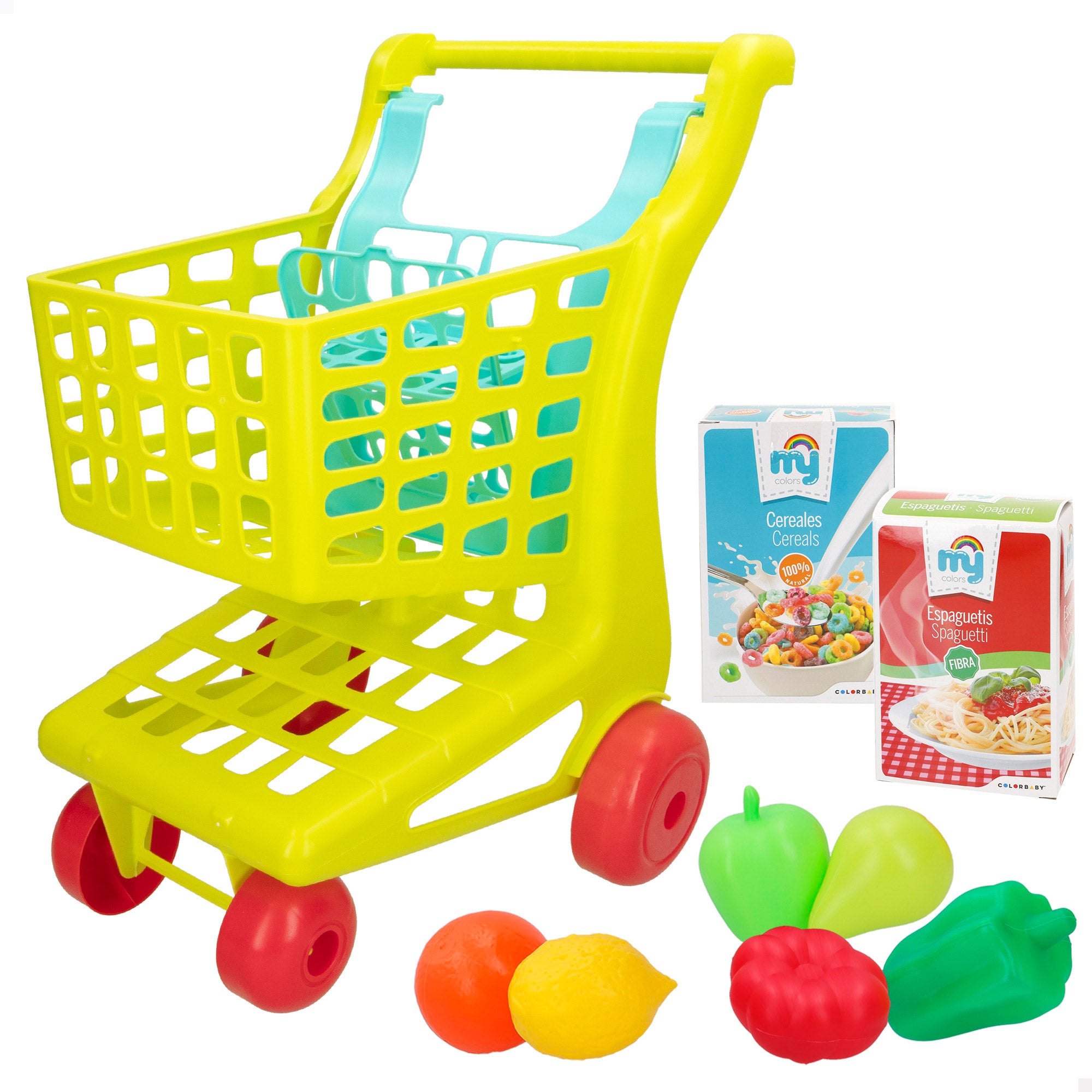Carrito supermercado con alimentos My Home Colors