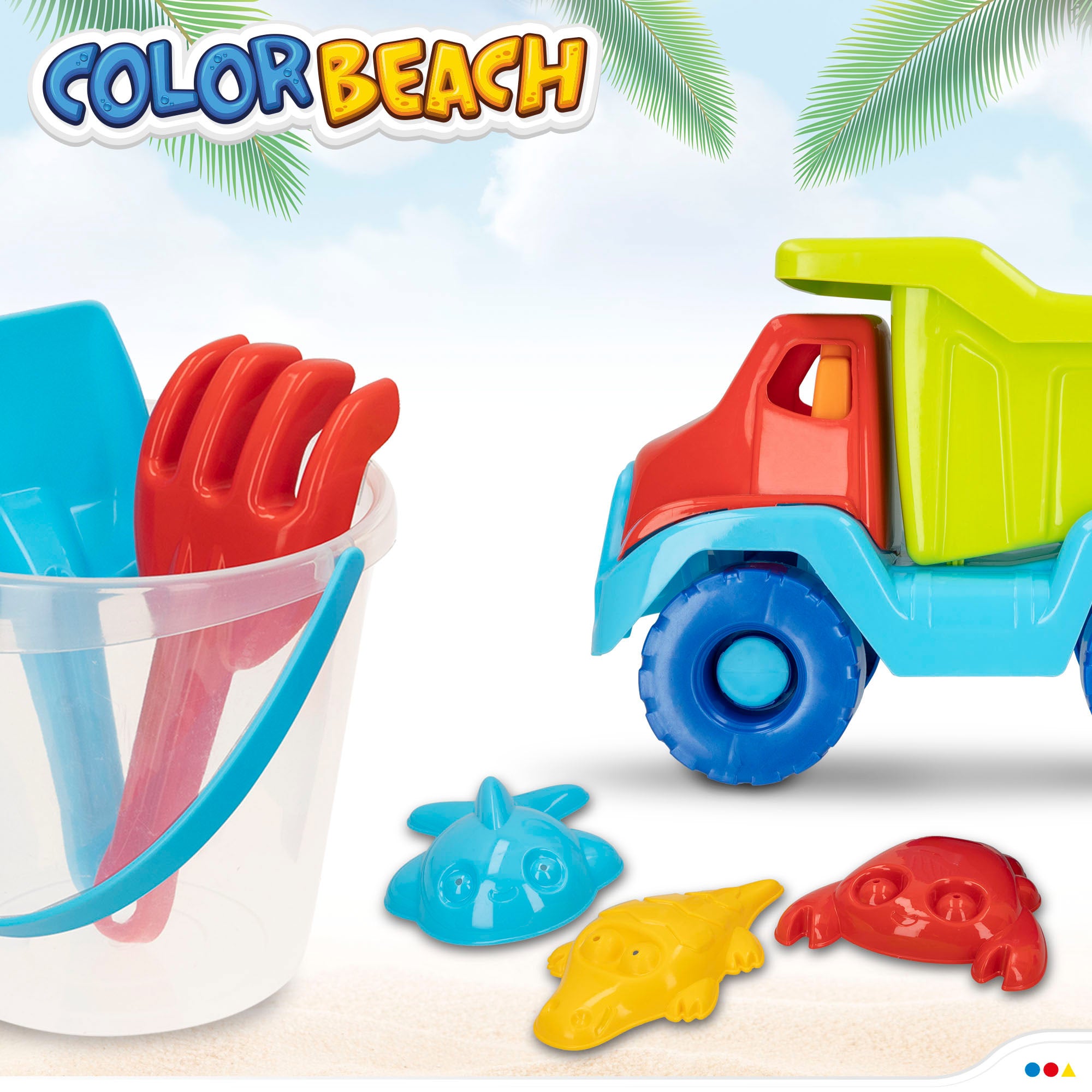 Set de playa Camión con accesorios Color Beach