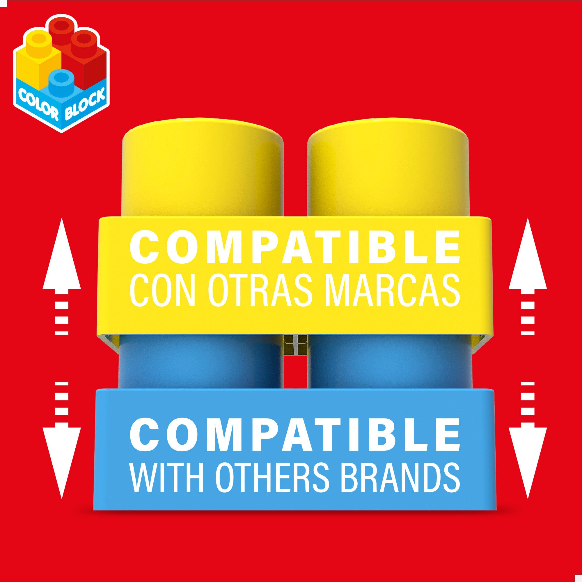 COLOR BLOCK Cubo bloques construcción 35 piezas Maxi
