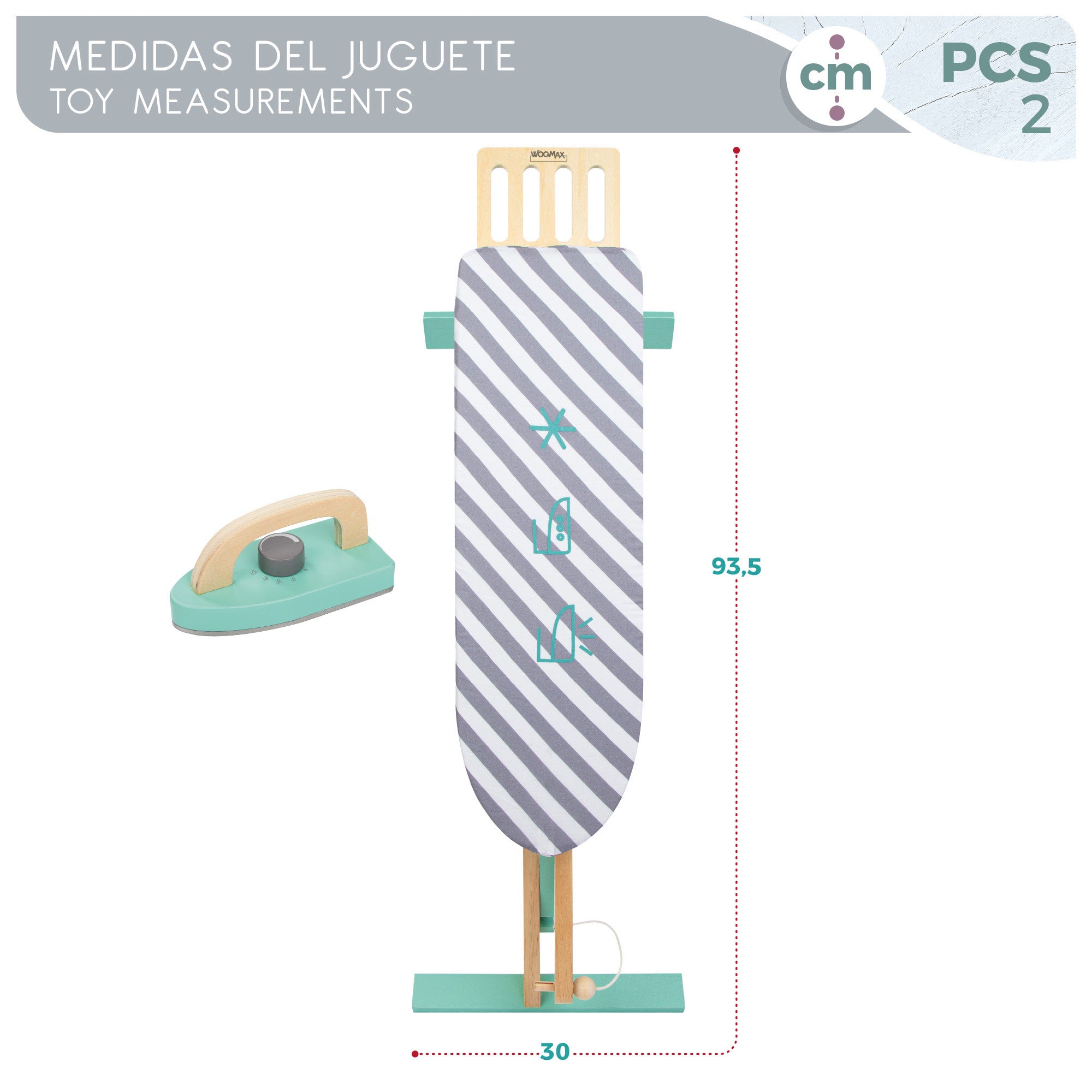 WOOMAX Plancha de madera