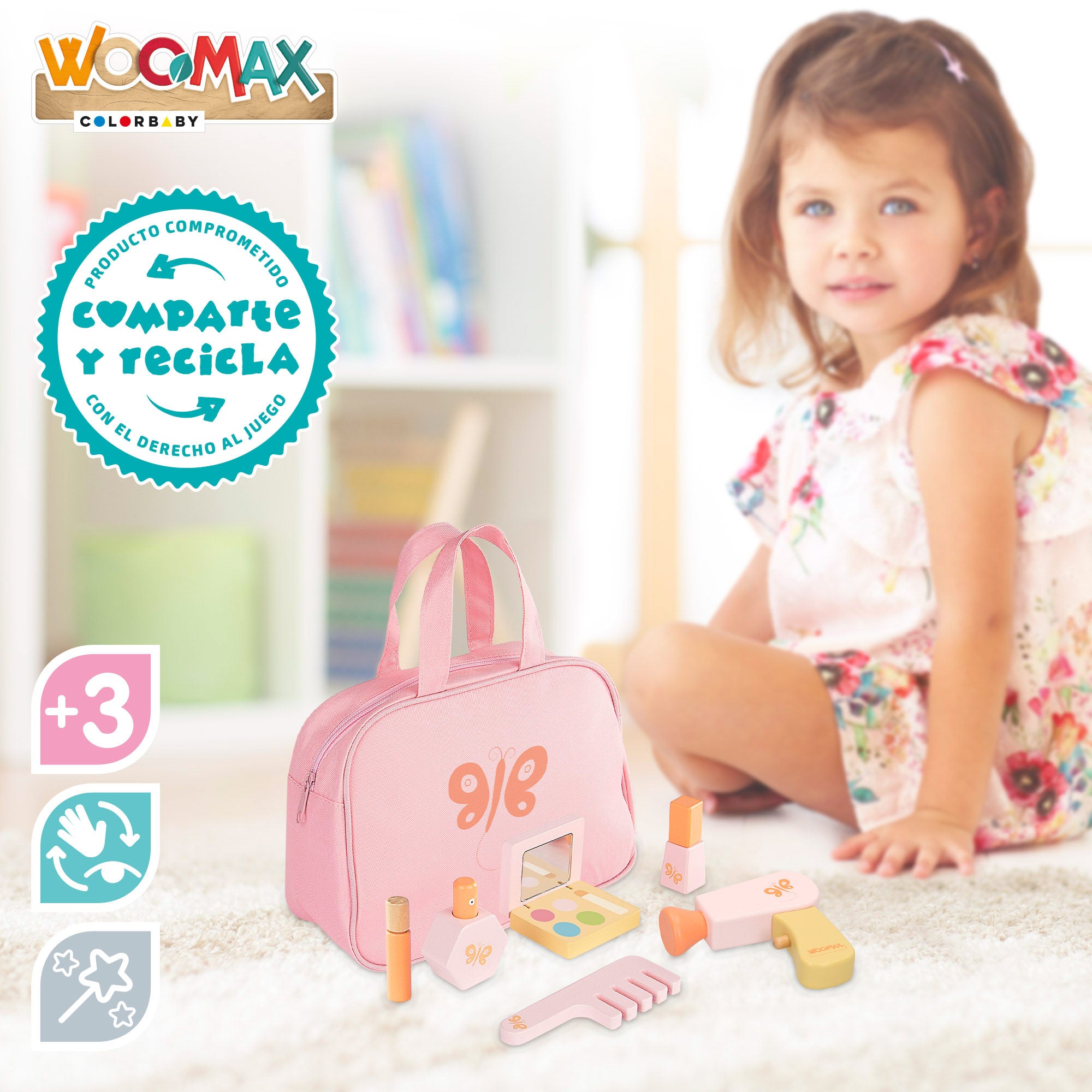 WOOMAX Set de belleza de madera