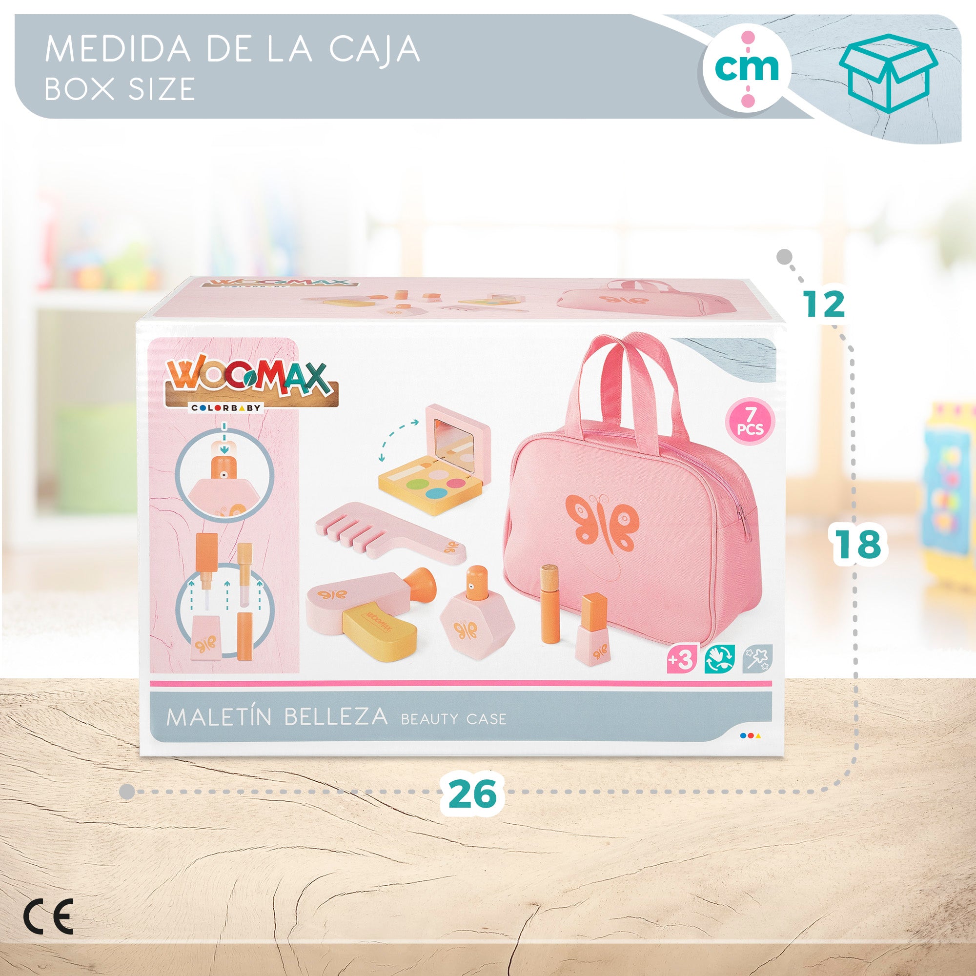 WOOMAX Set de belleza de madera
