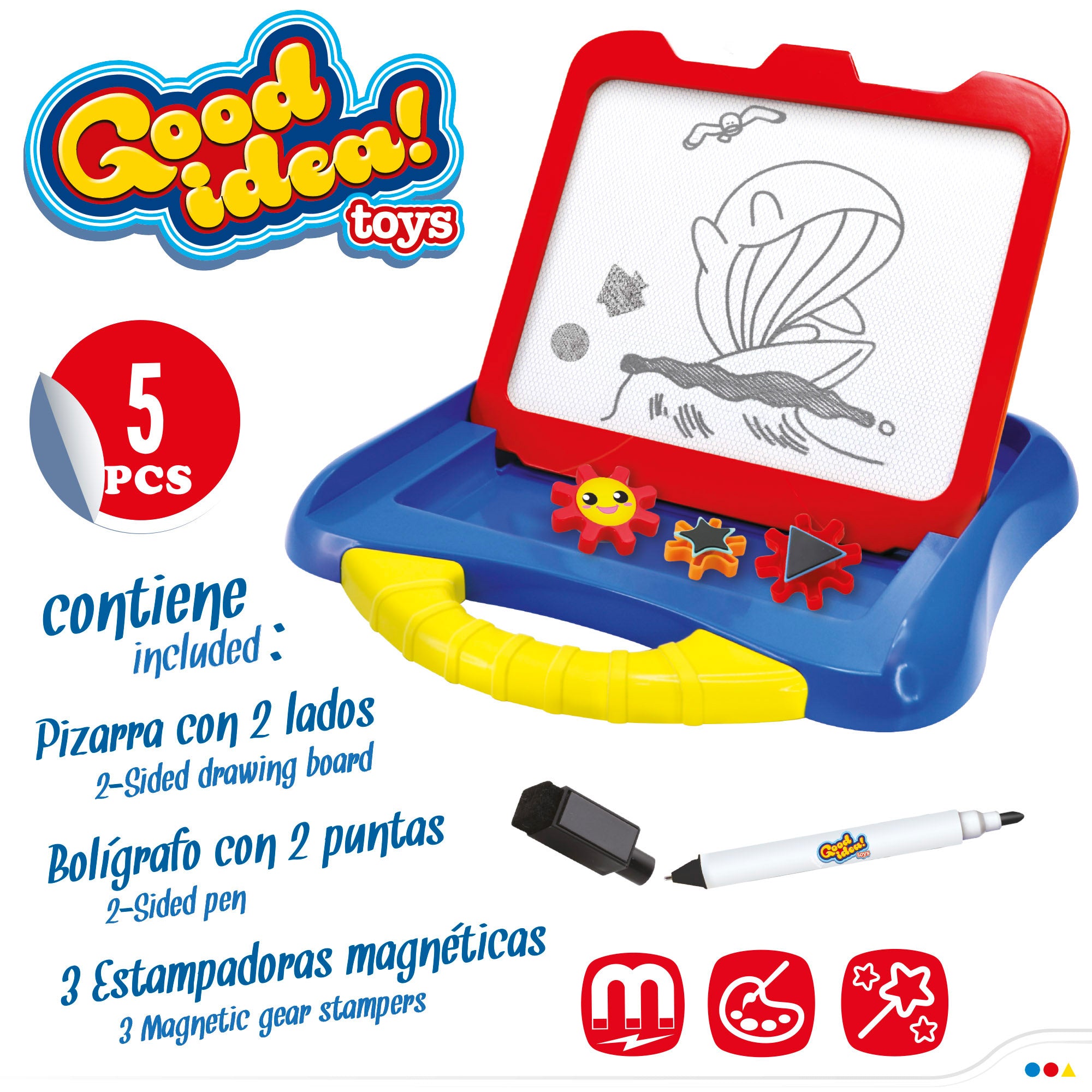 Pizarra magnética doble cara Good Idea!