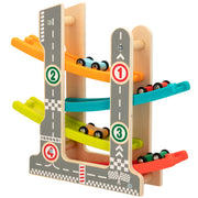 WOOMAX Pista de coches roller de madera