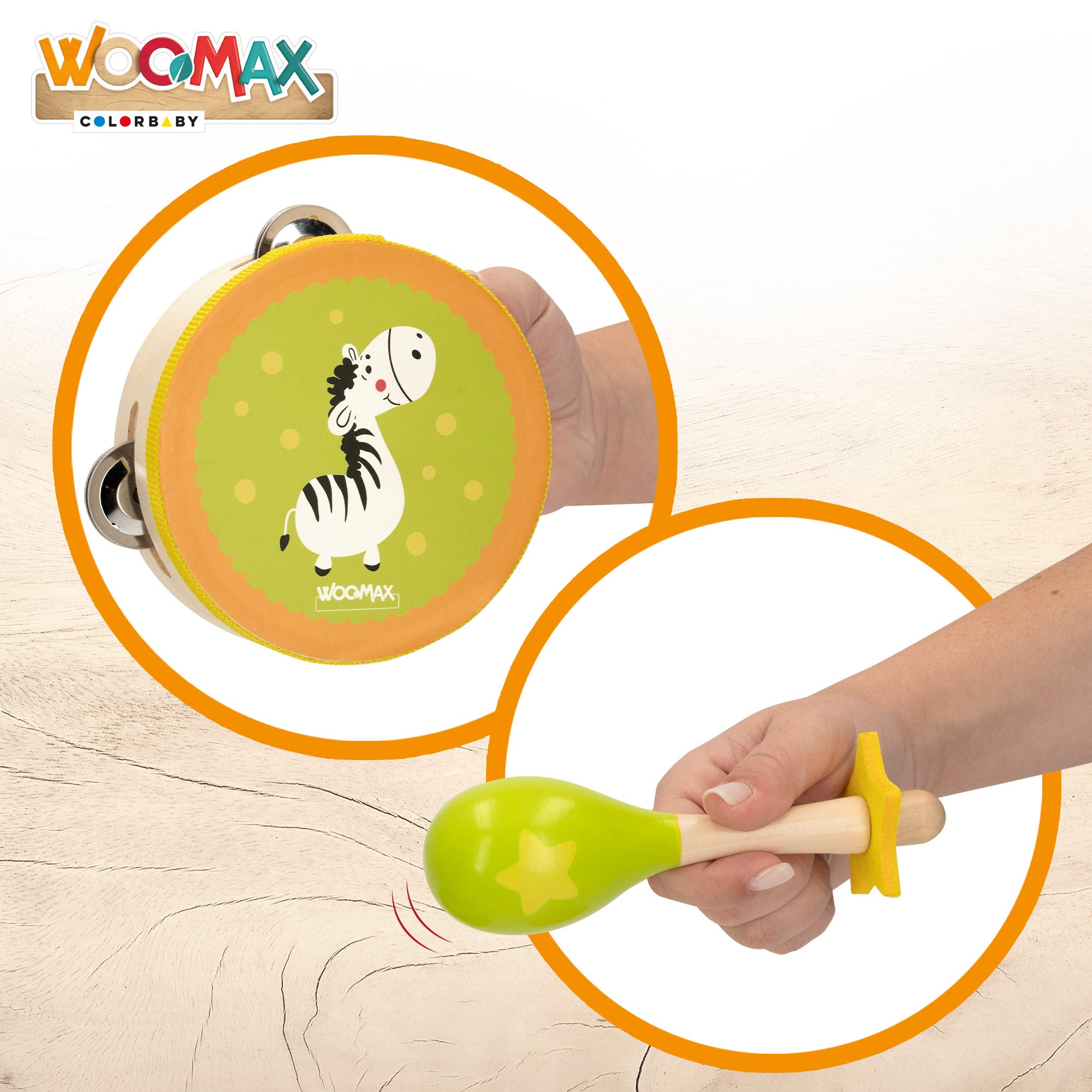 WOOMAX Set instrumentos musicales de madera