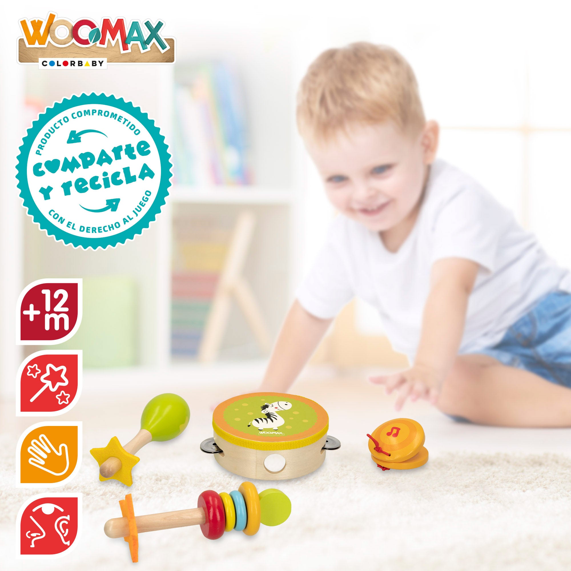 WOOMAX Set instrumentos musicales de madera