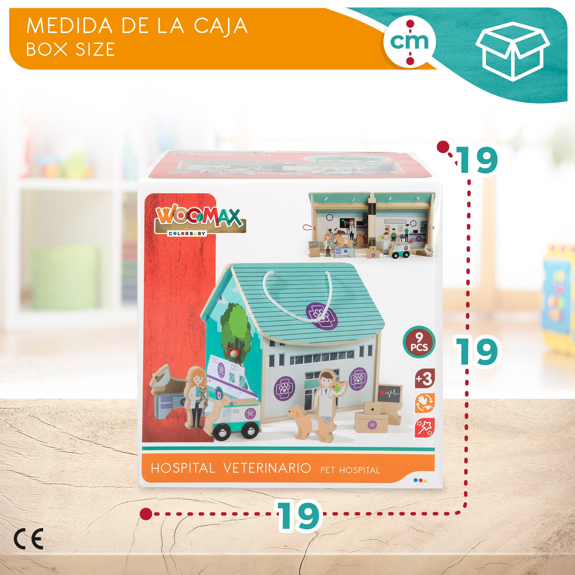 WOOMAX Hospital veterinario de madera