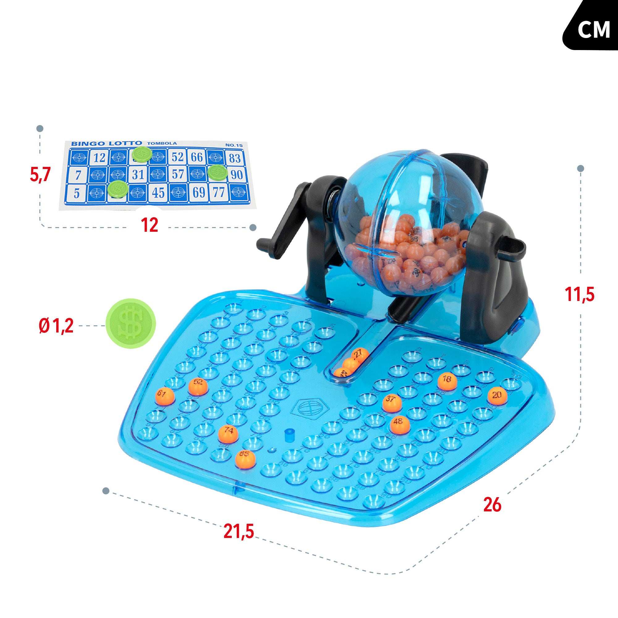 Bingo 90 bolas y 48 cartones CB Games