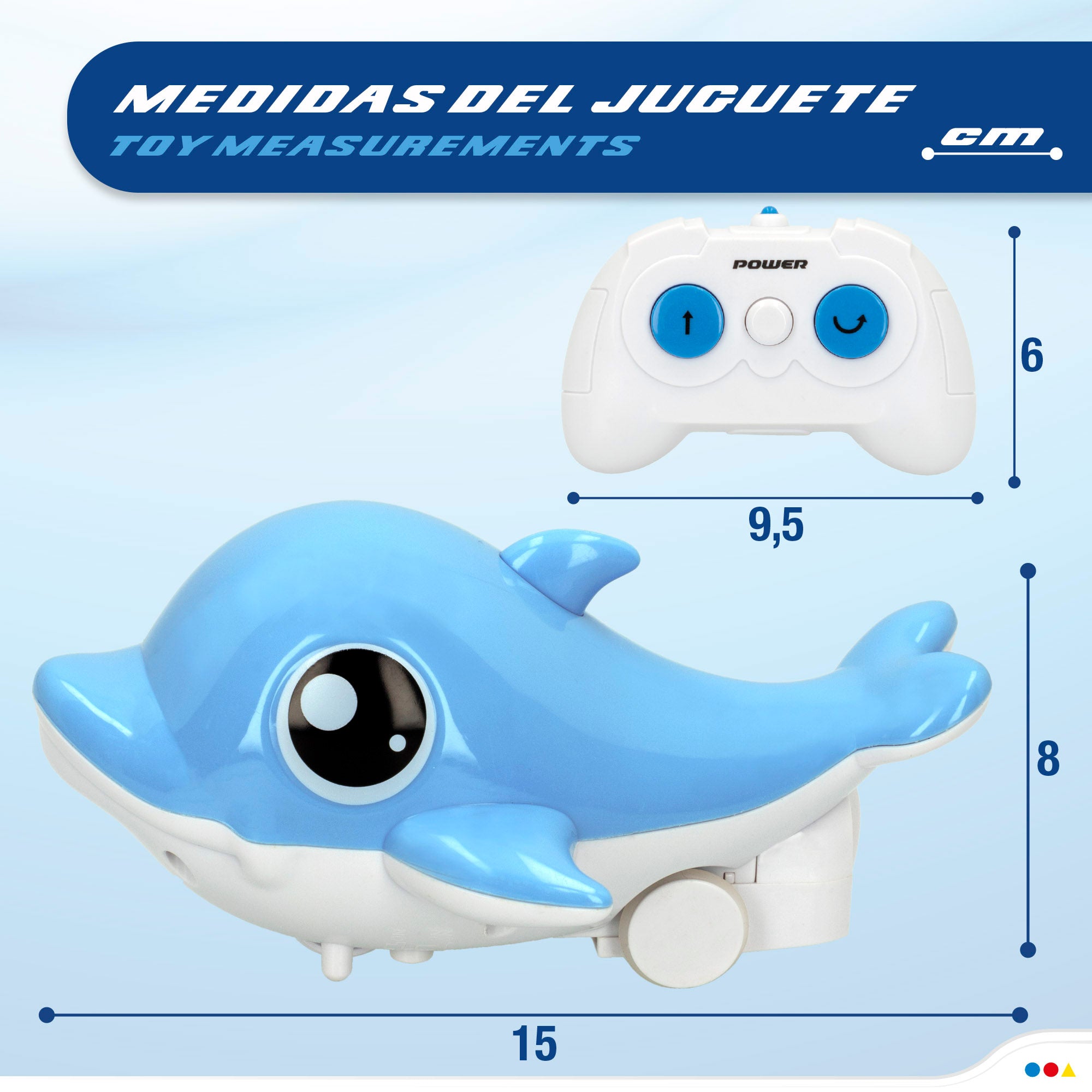 Delfín de juguete acuático teledirigido CB Toys