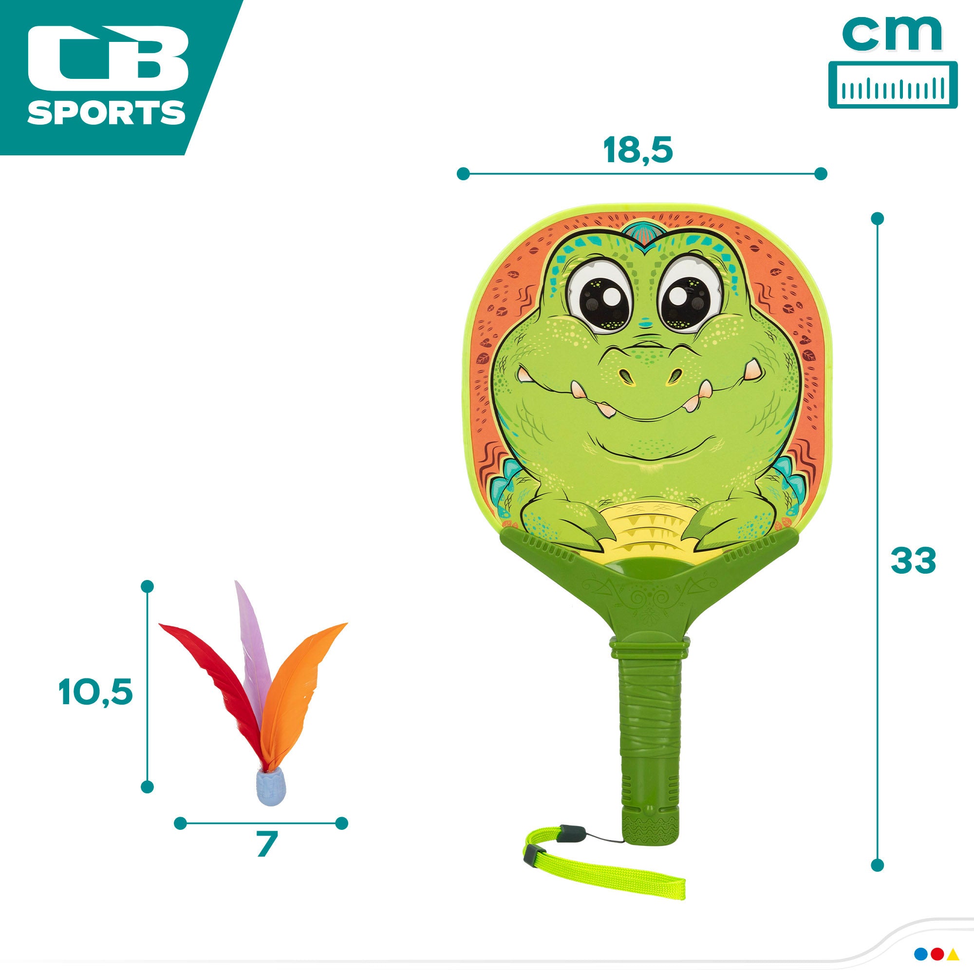 Set palas de playa cocodrilo CB Sports