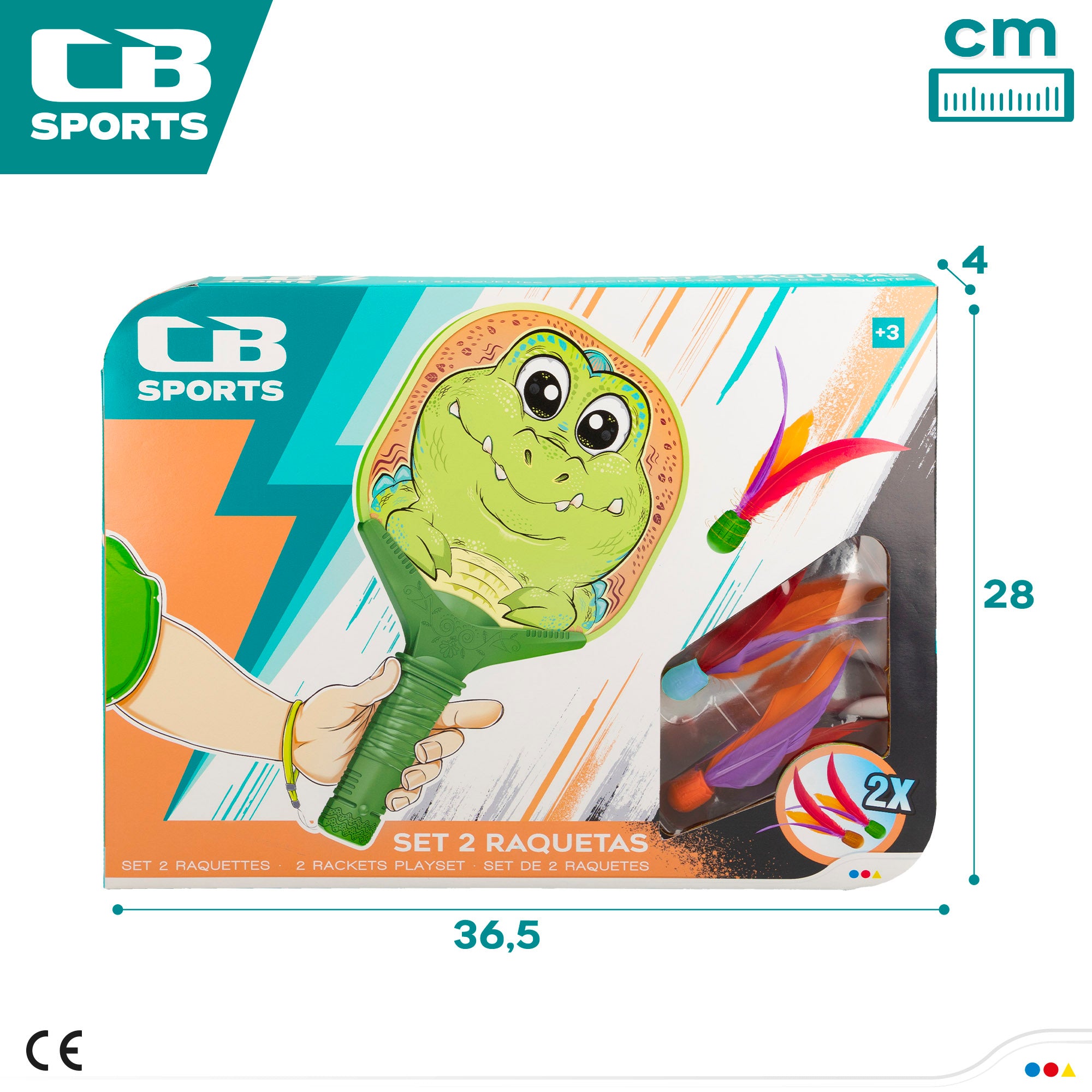 Set palas de playa cocodrilo CB Sports