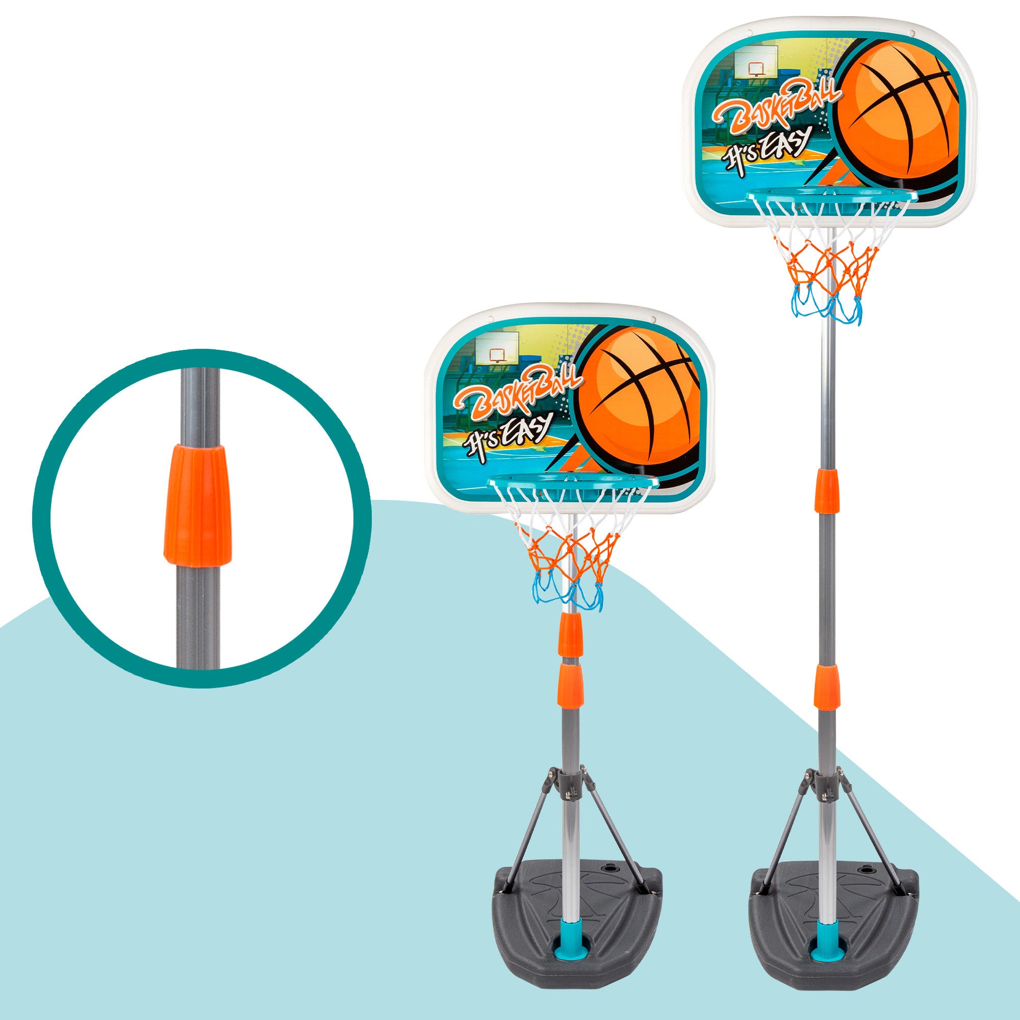 Canasta y balón de baloncesto CB Sports