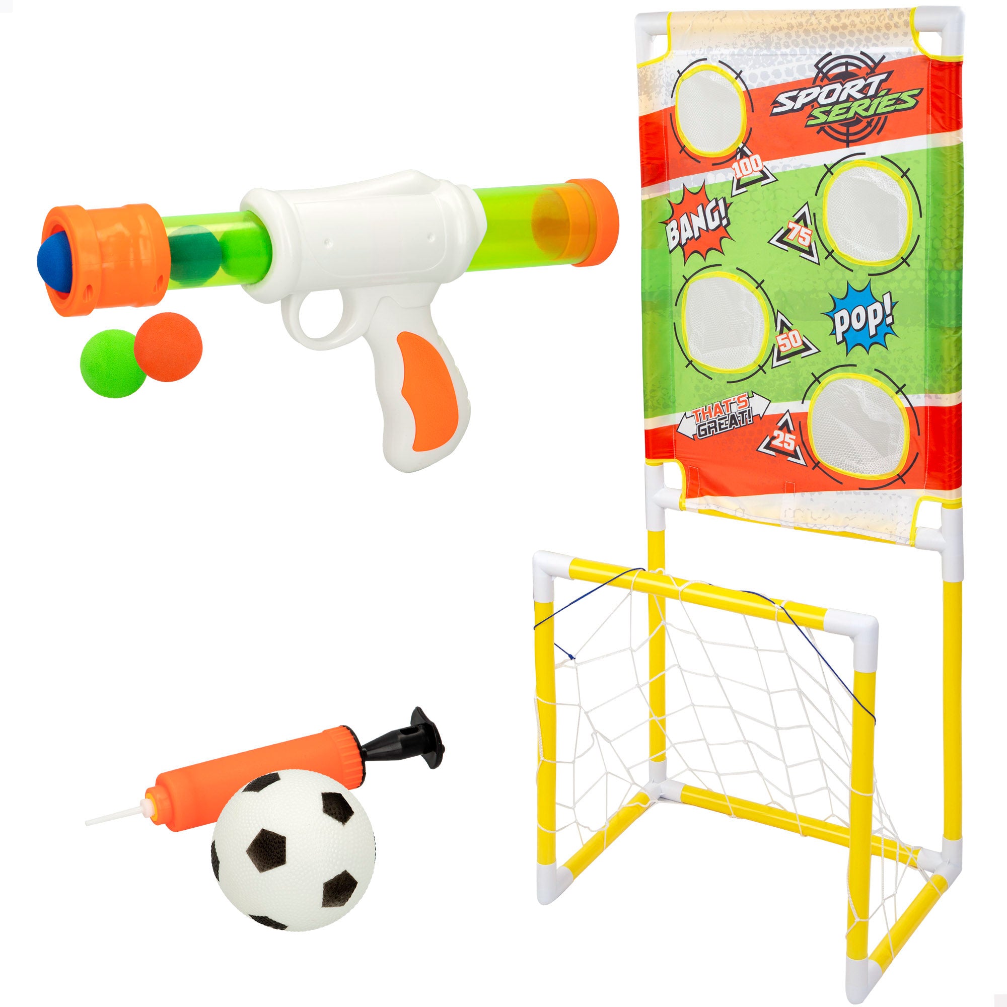 Portería de fútbol para niños 2 en 1 CB Toys