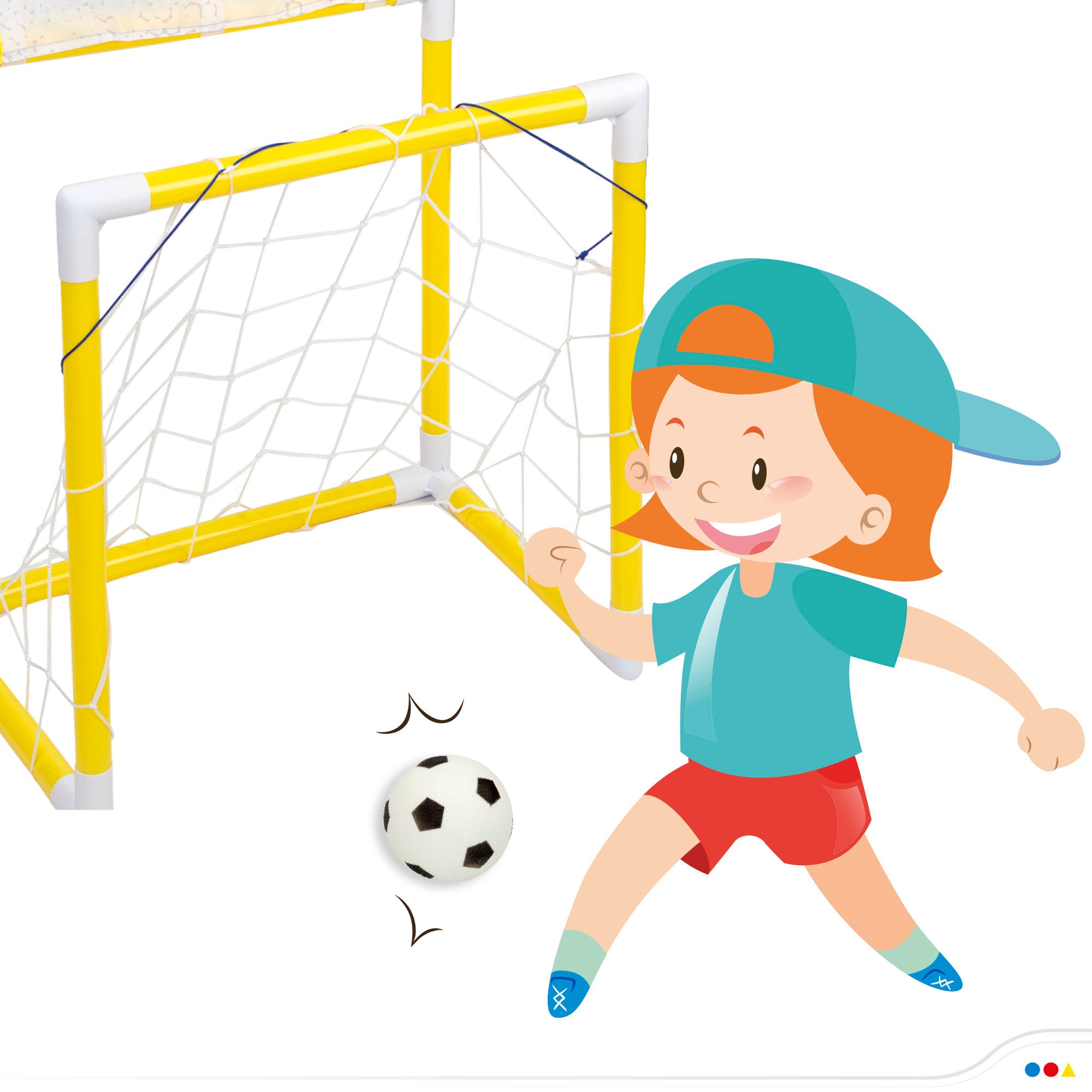 Portería de fútbol para niños 2 en 1 CB Toys