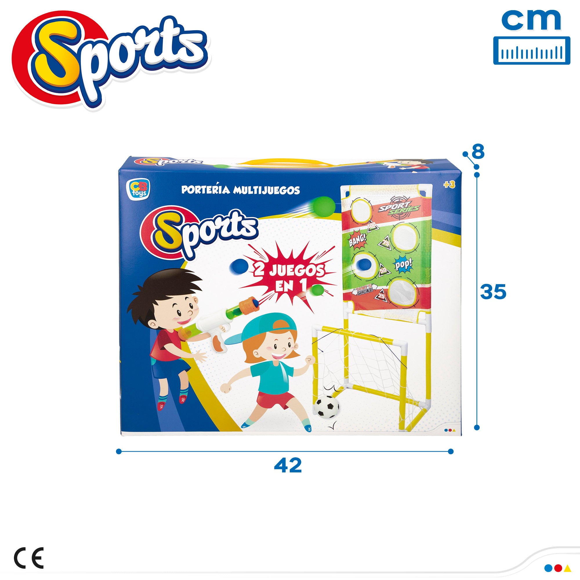 Portería de fútbol para niños 2 en 1 CB Toys